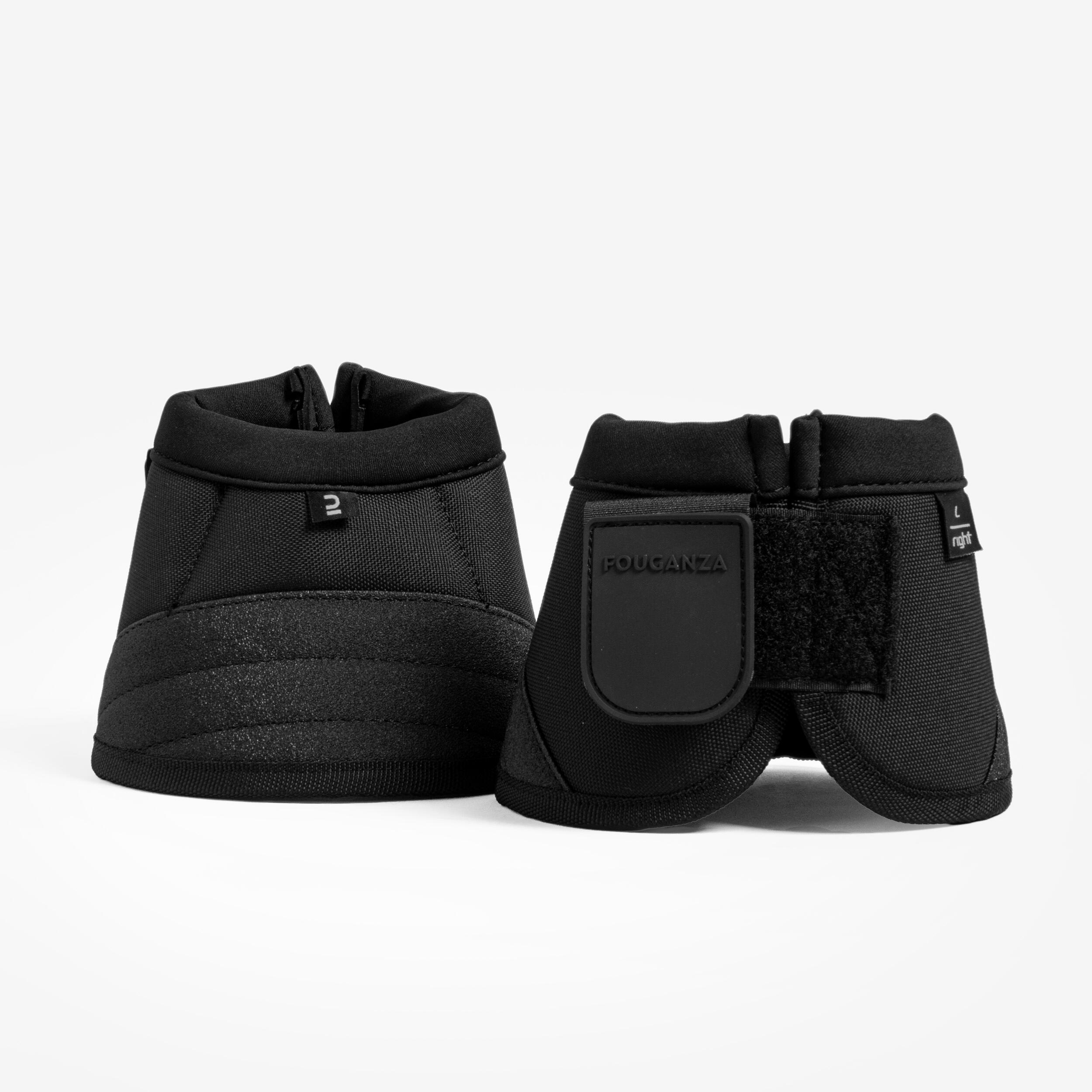 محافظ پای Open Front اسب FOUGANZA مدل 500؛ جفتی، مشکی