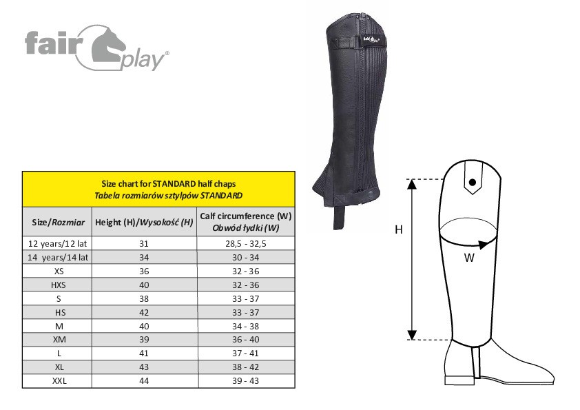 گتر سوارکاری FairPlay مدل Standard — 3