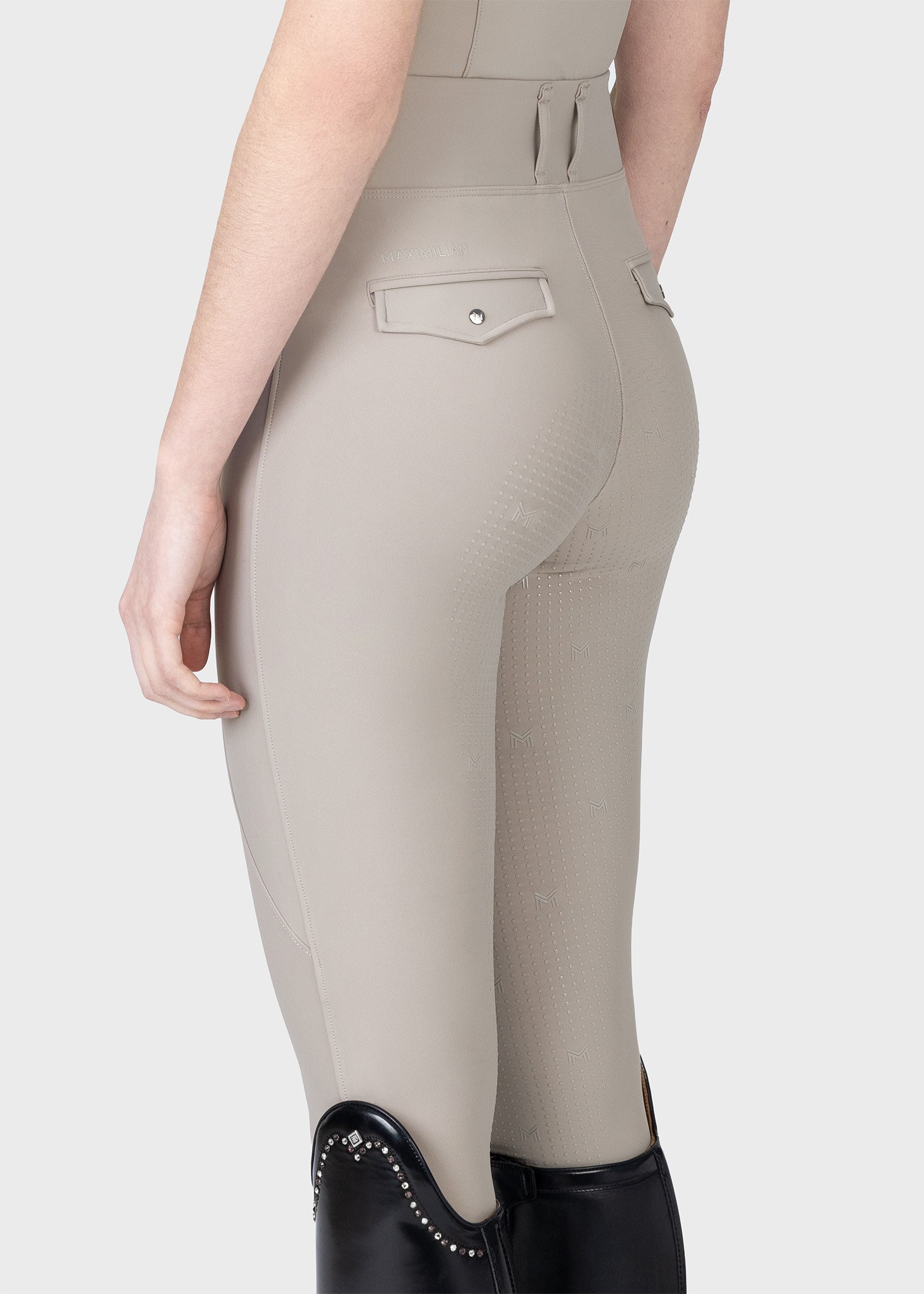 تایت سوارکاری MAXIMILLIAN مدل Full Grip رنگ Soft Boz Kahverengi — 5