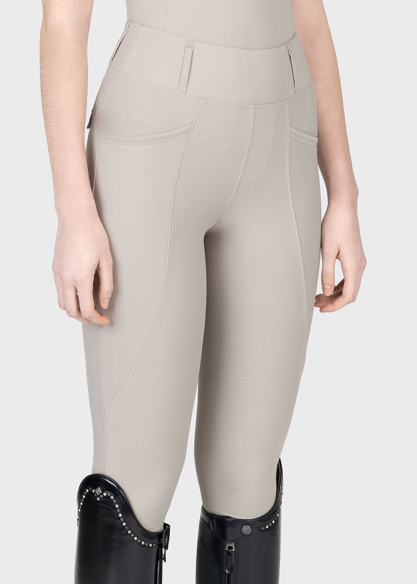 تایت سوارکاری MAXIMILLIAN مدل Full Grip رنگ Soft Boz Kahverengi — 9