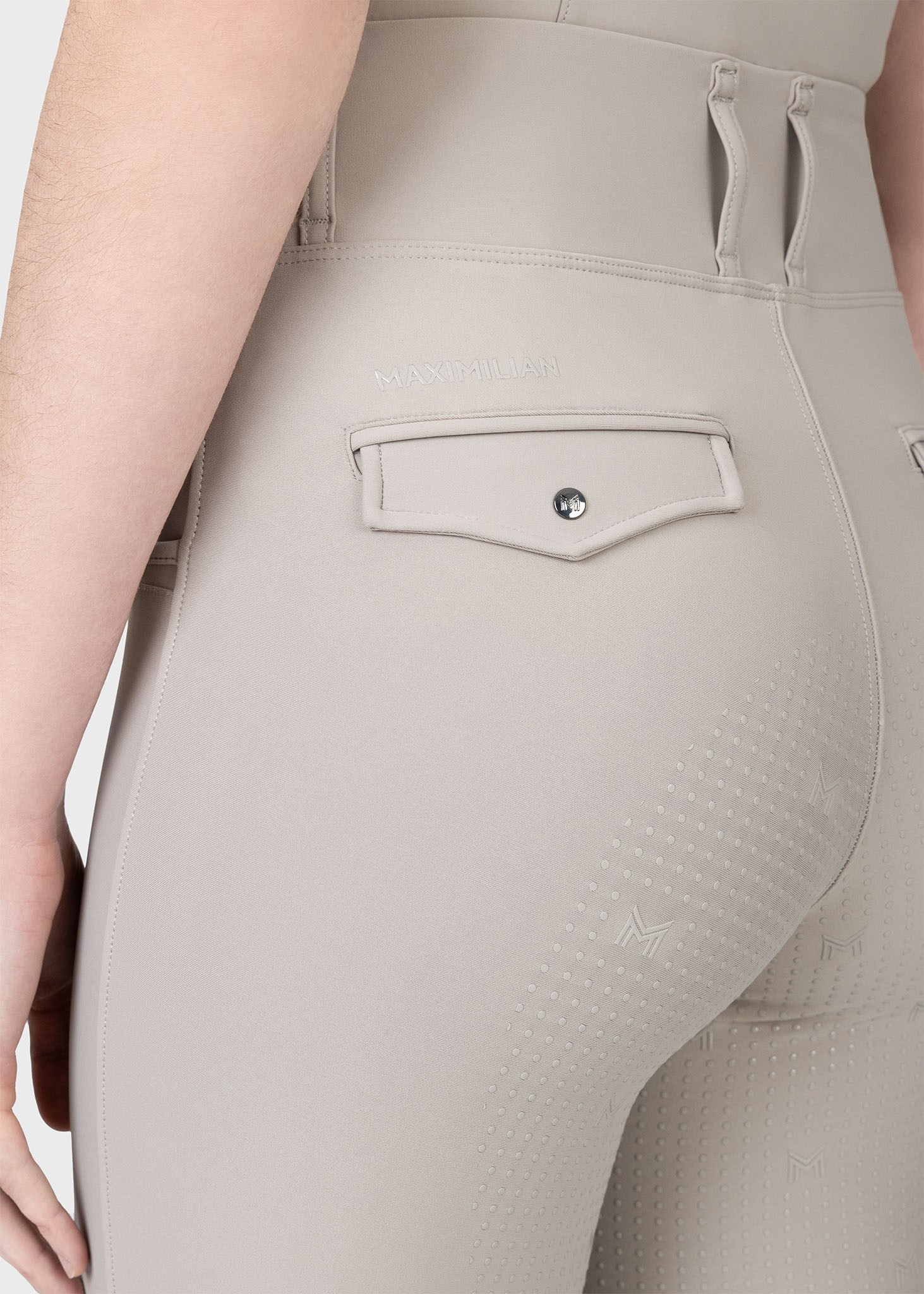 تایت سوارکاری MAXIMILLIAN مدل Full Grip رنگ Soft Boz Kahverengi — 10