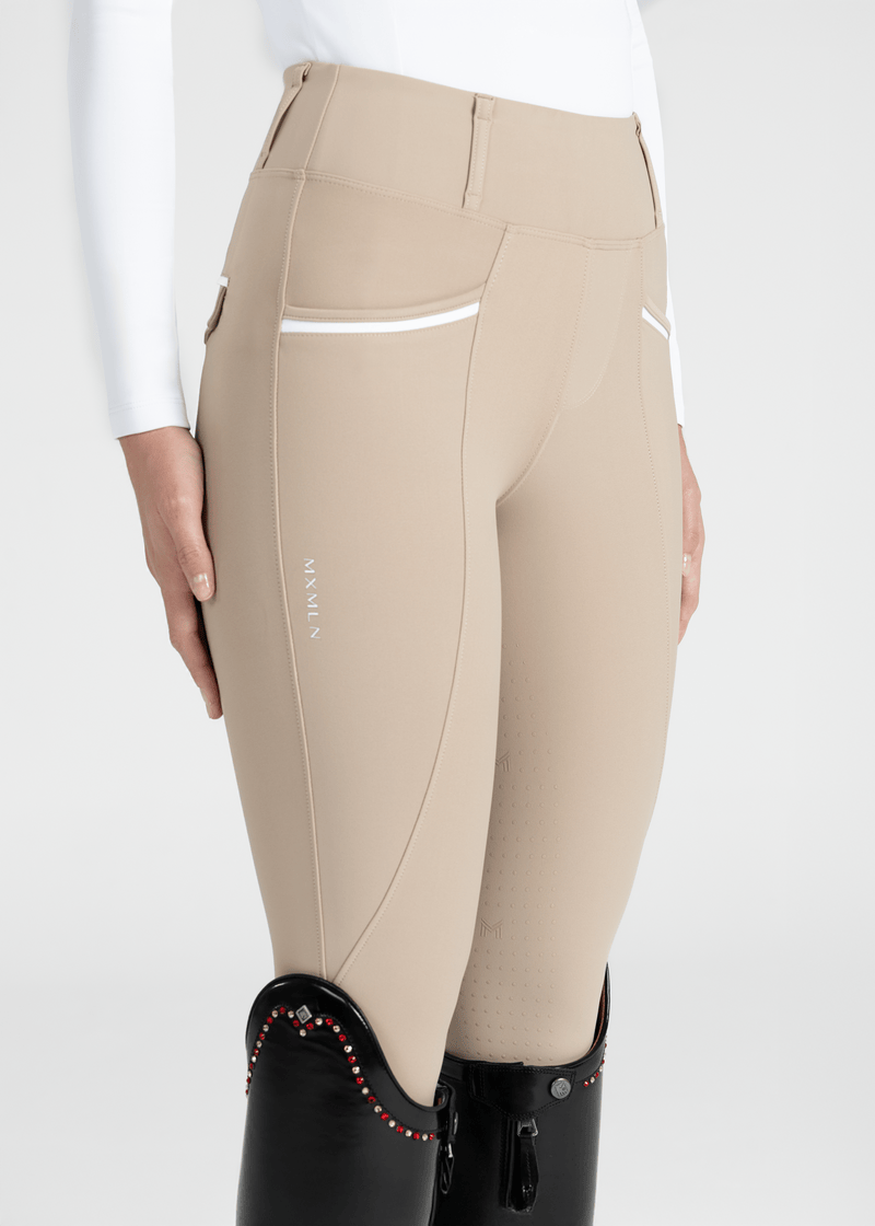 لگینگ سوارکاری MAXIMILLIAN Pro بژ Full Grip — 9