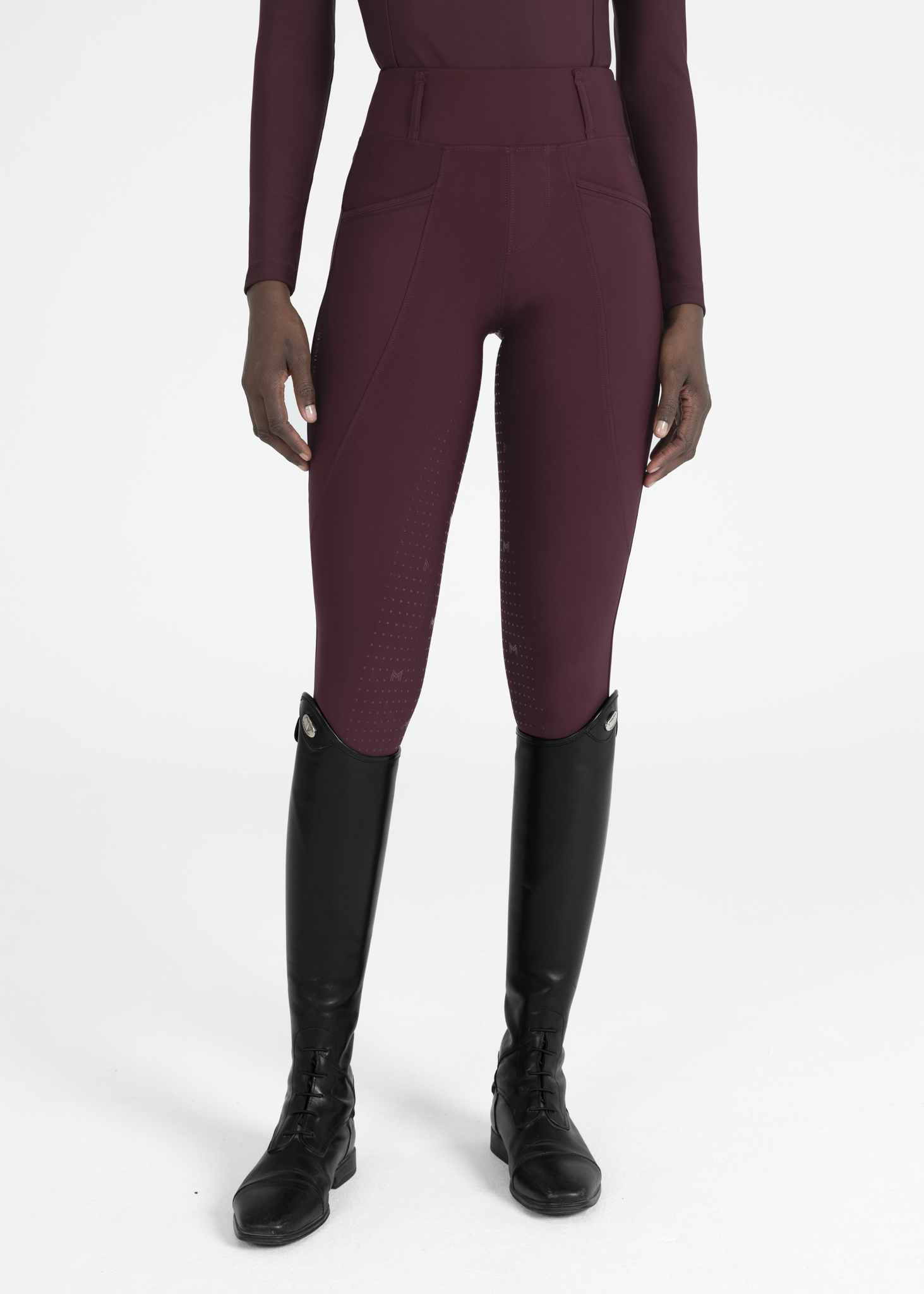 لگینگ سوارکاری Maximilian Equestrian مدل Pro Riding زرشکی — 7