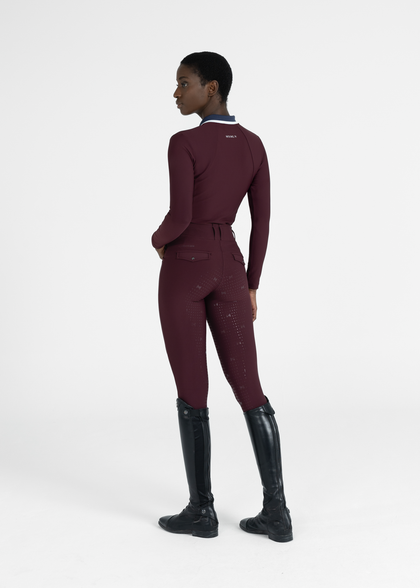 لگینگ سوارکاری Maximilian Equestrian مدل Pro Riding زرشکی — 1