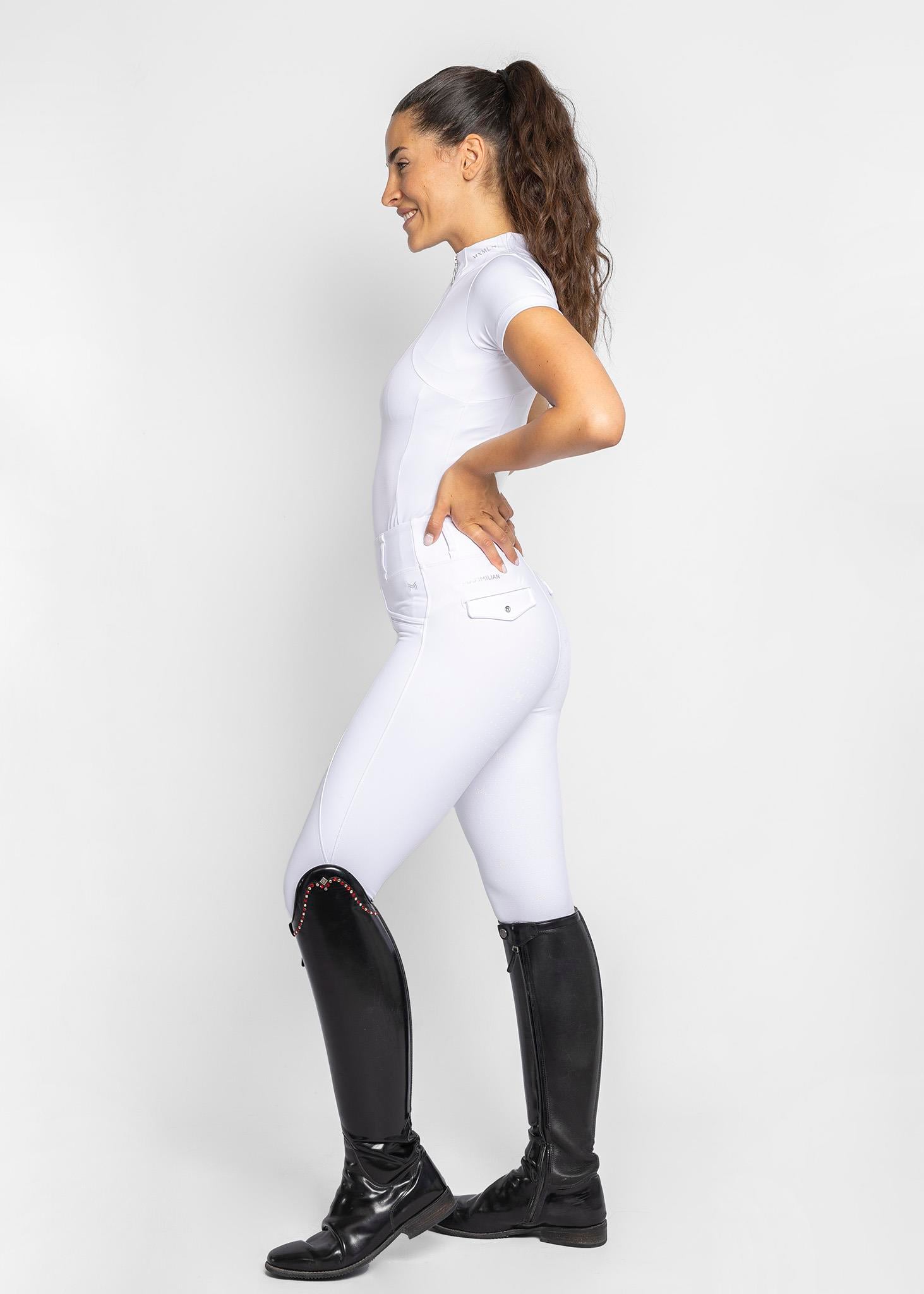لگ سوارکاری Maximilian Equestrian مدل Pro Riding سفید Full Grip — 2