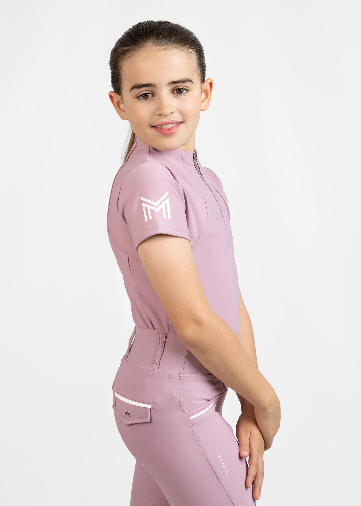 بلوز آستینکوتاه سوارکاری نوجوانان Maximilian Equestrian مدل YR — 5