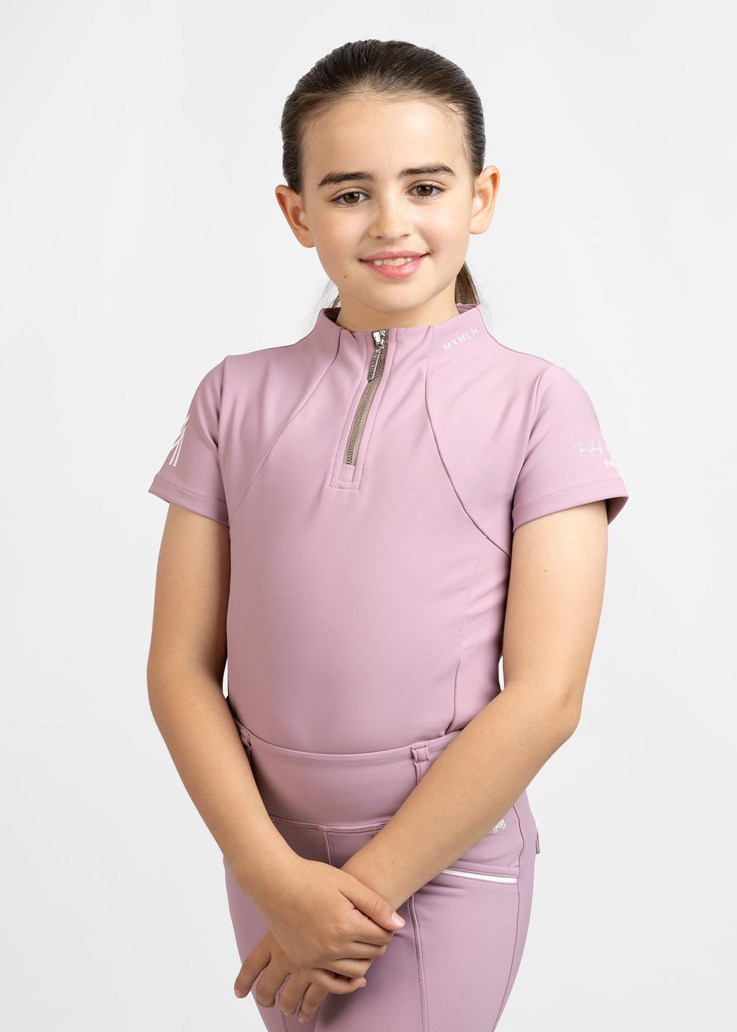 بلوز آستینکوتاه سوارکاری نوجوانان Maximilian Equestrian مدل YR — 4