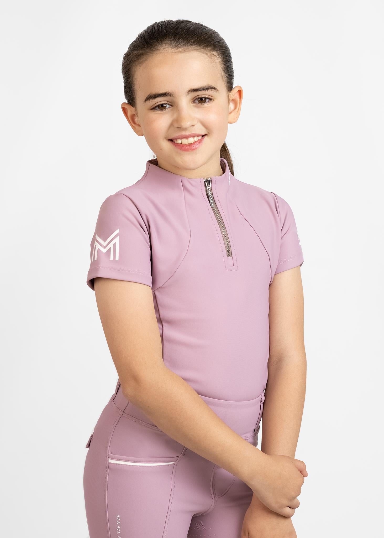 بلوز آستینکوتاه سوارکاری نوجوانان Maximilian Equestrian مدل YR — 6