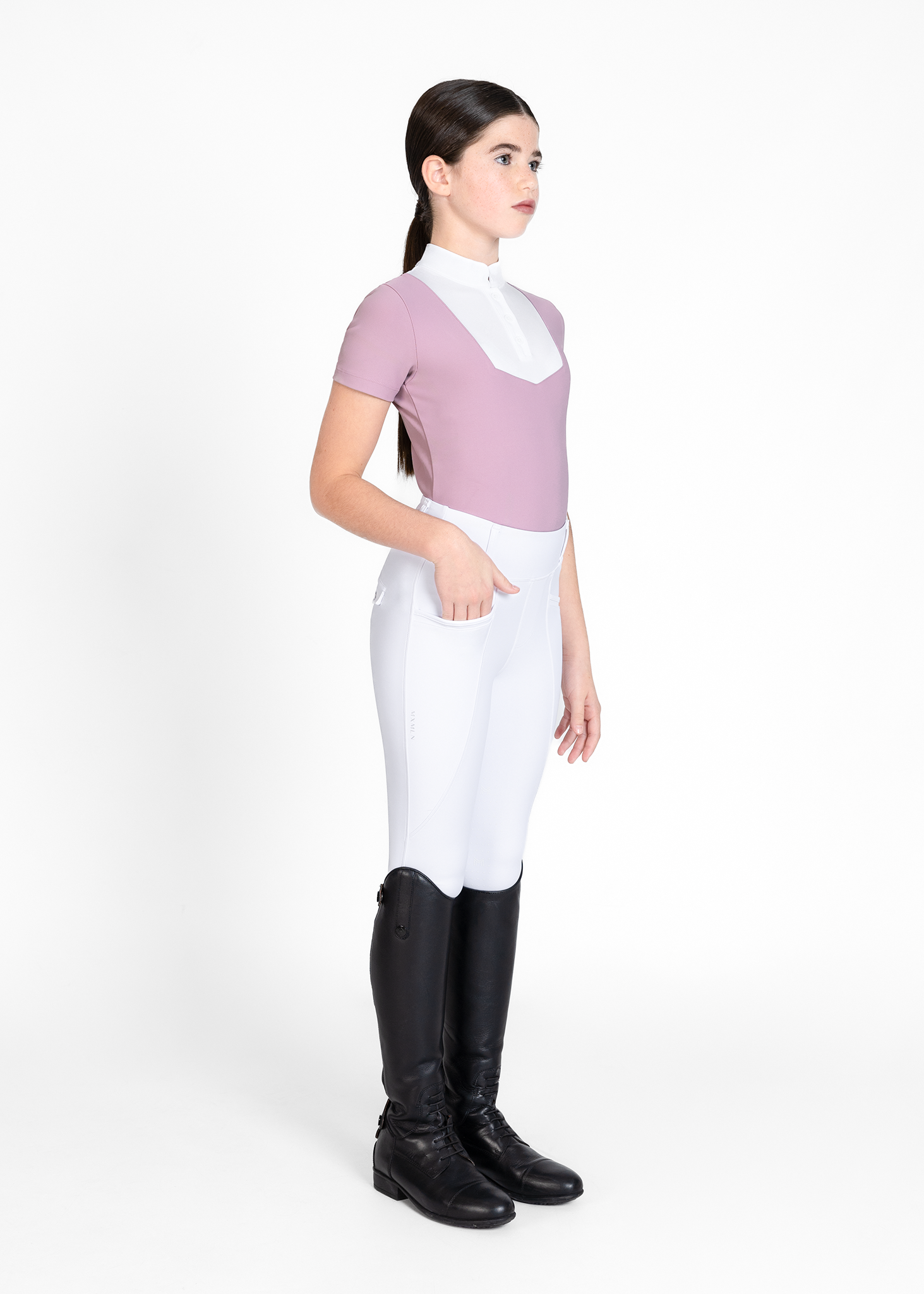 تایت سوارکاری جوانان Maximilian Equestrian مدل YR Pro سفید — 7