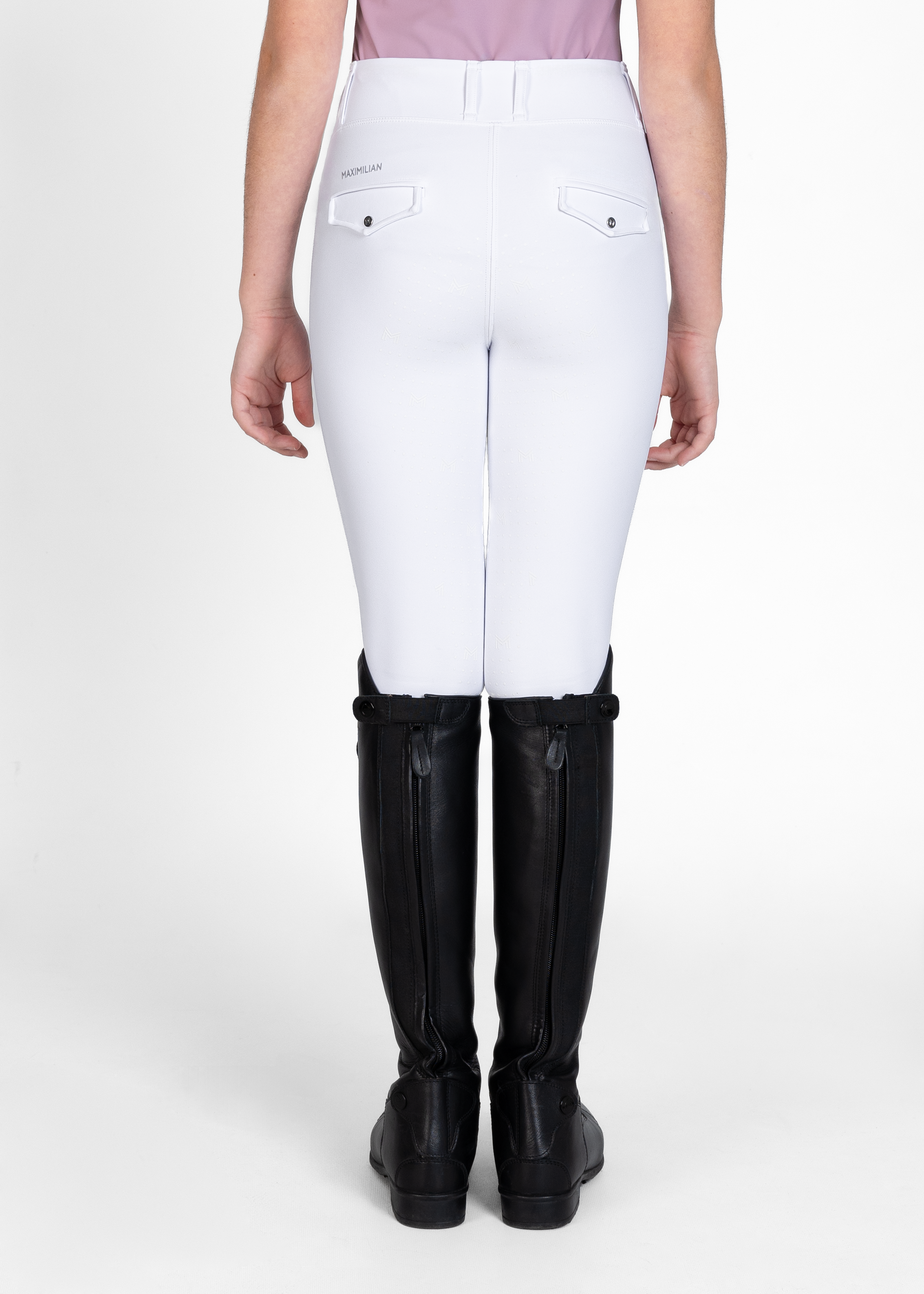 تایت سوارکاری جوانان Maximilian Equestrian مدل YR Pro سفید — 5
