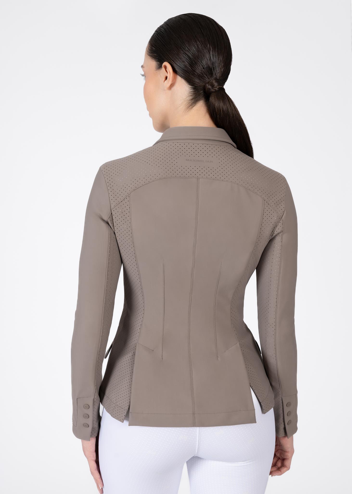 کت مسابقه Maximilian Equestrian مدل Aura قهوه‌ای مایل به خاکستری