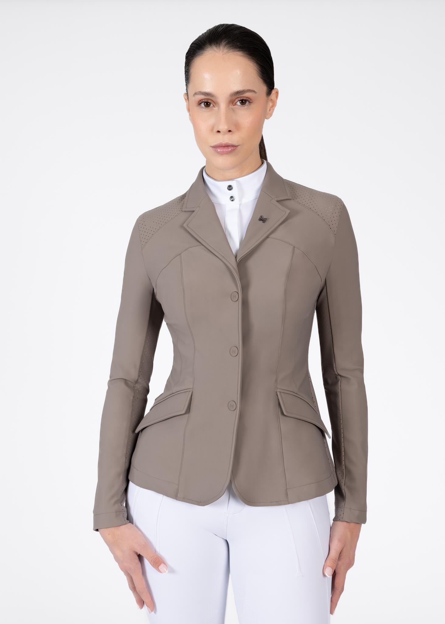 کت مسابقه Maximilian Equestrian مدل Aura قهوهای مایل به خاکستری — 4