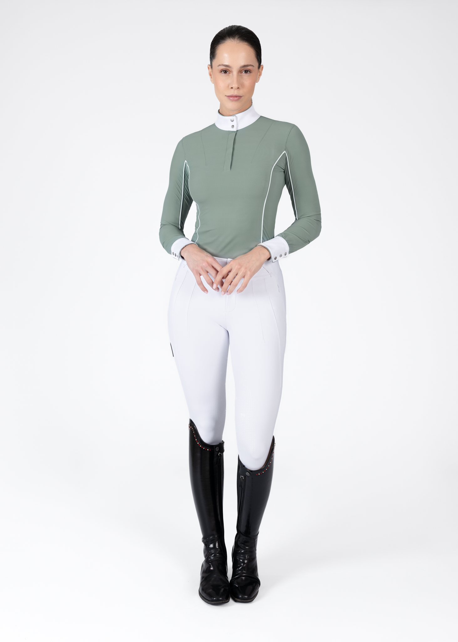 بلوز مسابقه آستینبلند سوارکاری Maximilian Equestrian مدل Nova — 2