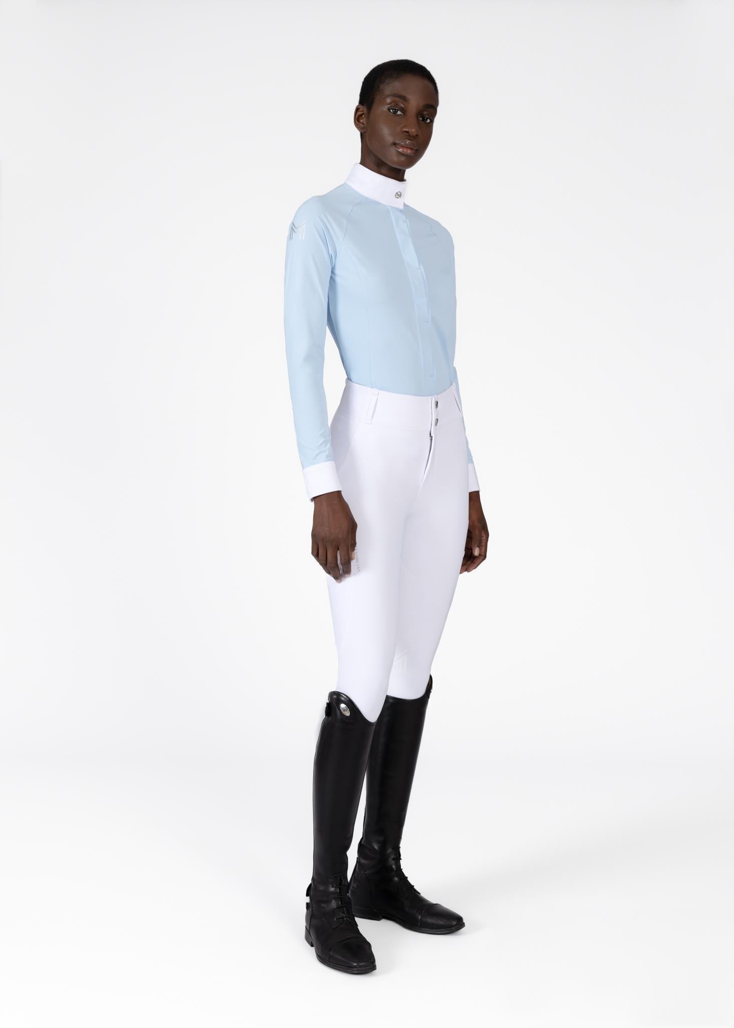 بلوز مسابقه آستین‌بلند Maximilian Equestrian مدل Aira آکوا — 2