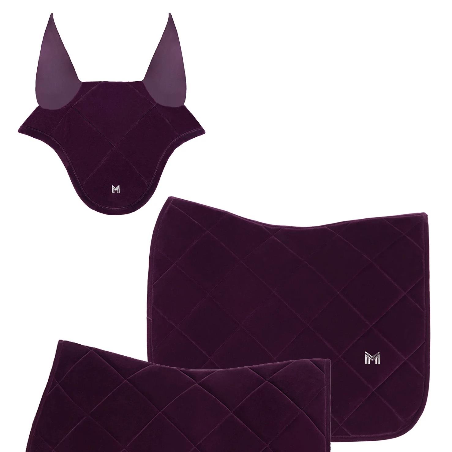 گوش گیر اسب Maximilian Equestrian مدل مخمل - آمتیست — 6