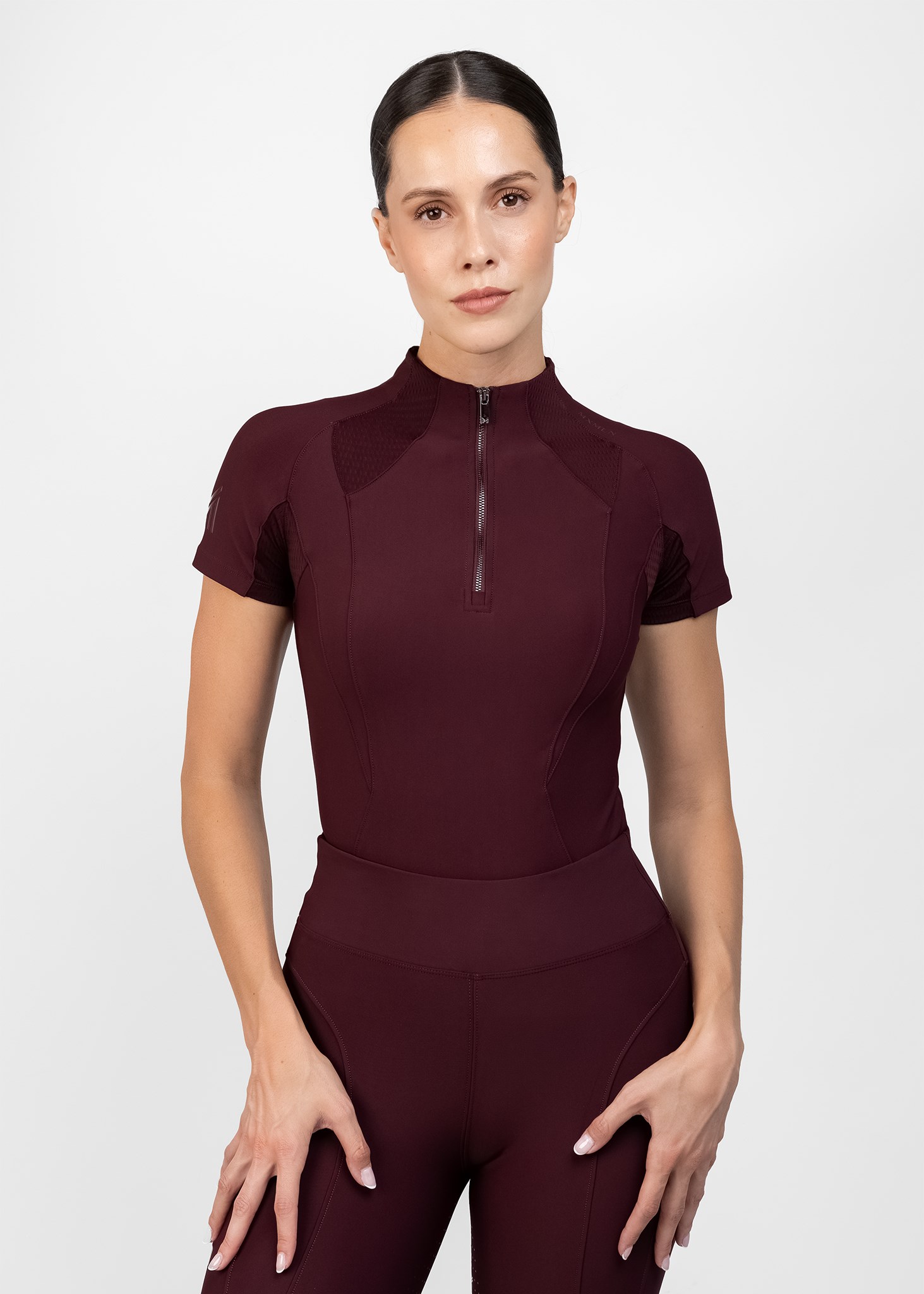 بلوز آستین کوتاه سوارکاری Maximilian Equestrian مدل Frame — 4