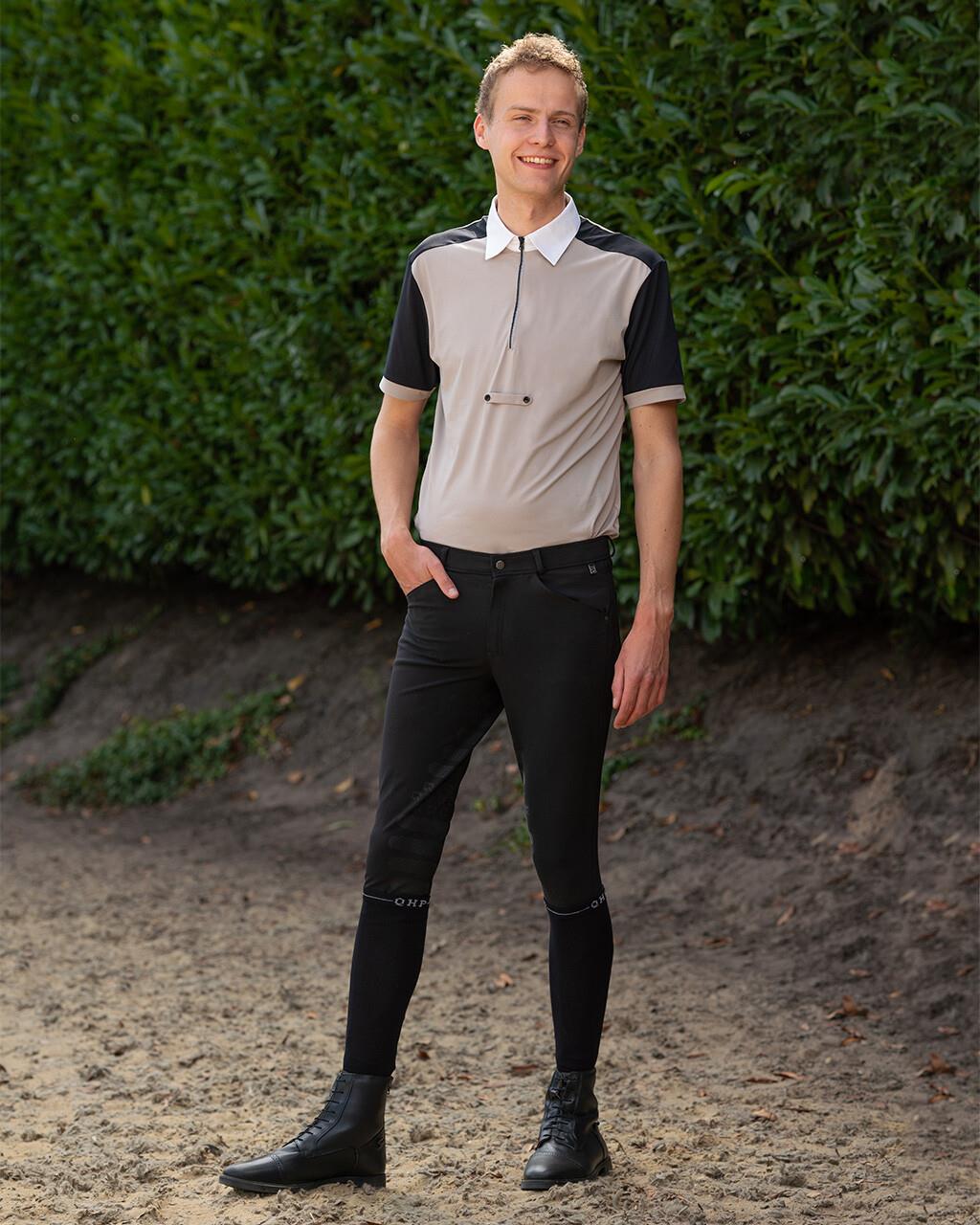 شلوار سوارکاری مردانه QHP مدل Fillip Leg Grip — 8