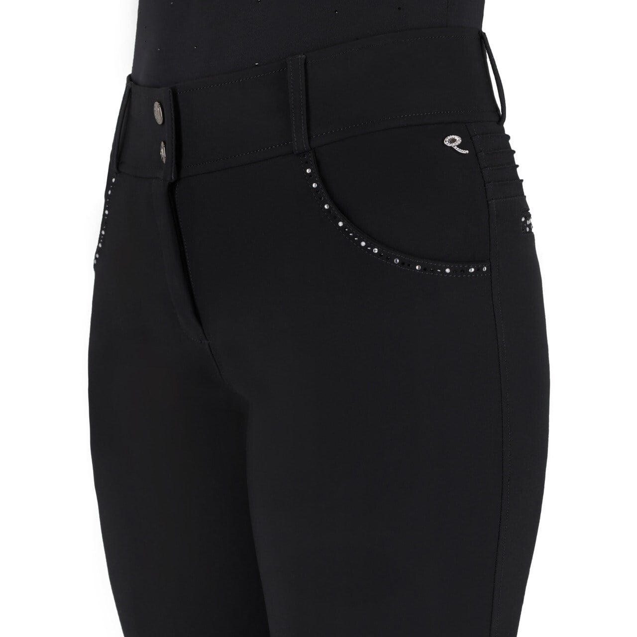 شلوار سوارکاری زنانه QHP مدل Oakleigh Leg Grip — 4