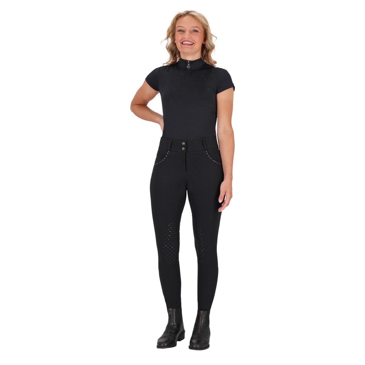 بلوز سوارکاری زنانه QHP Oakleigh — 4
