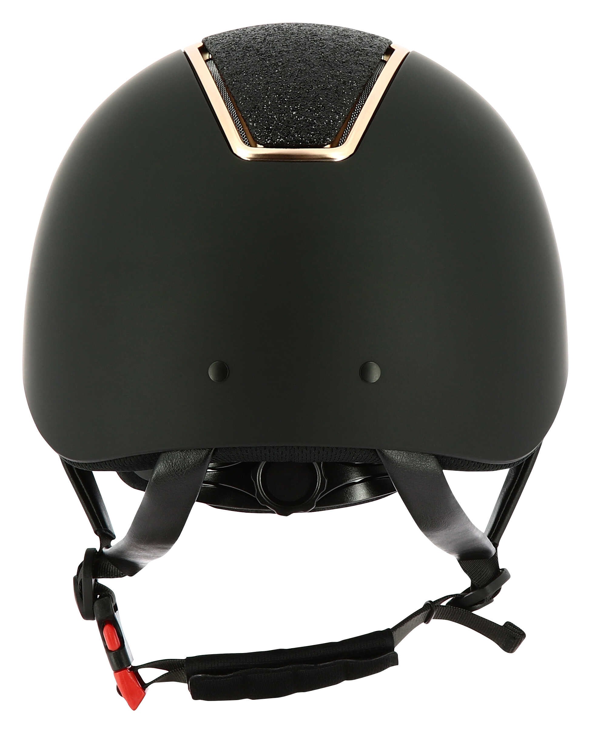کلاه ایمنی سوارکاری Equitheme مدل Glint Matte مشکی و رزگلد — 6