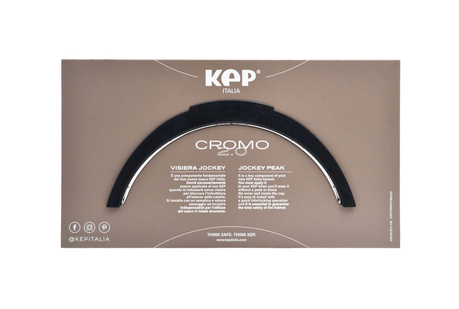 کلاه سوارکاری Kep Italia مدل Cromo 2.0 Metal Light Grey — 5