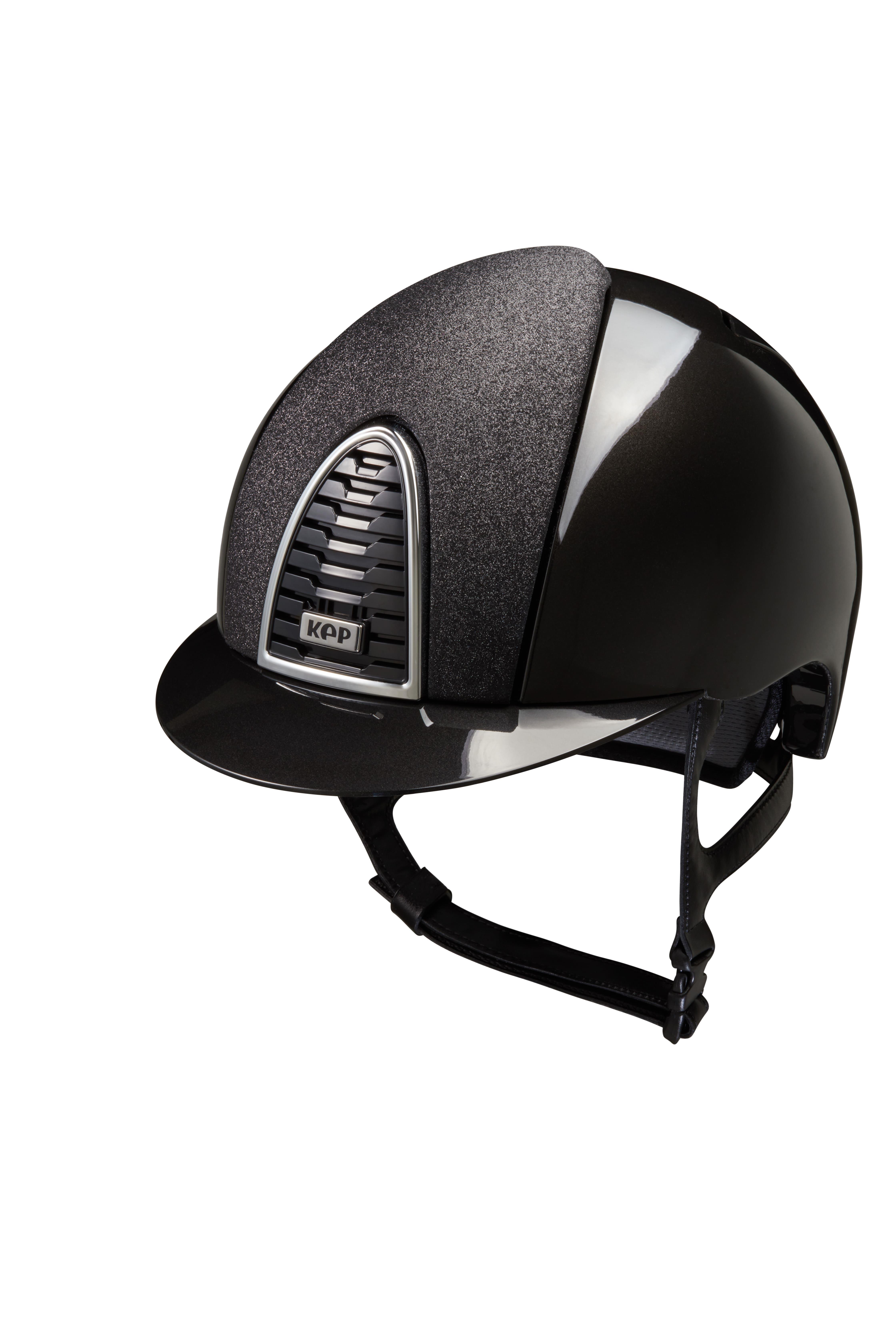 کلاه سوارکاری Kep Italia مدل Cromo 2.0 Shine Black / Star Black