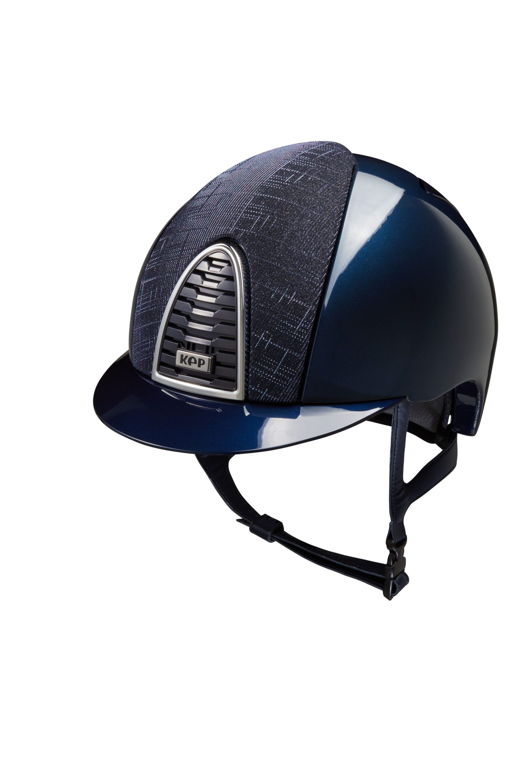 کلاه سوارکاری Kep Italia مدل Cromo 2.0 Shine Blue / Galassia Dark Blue