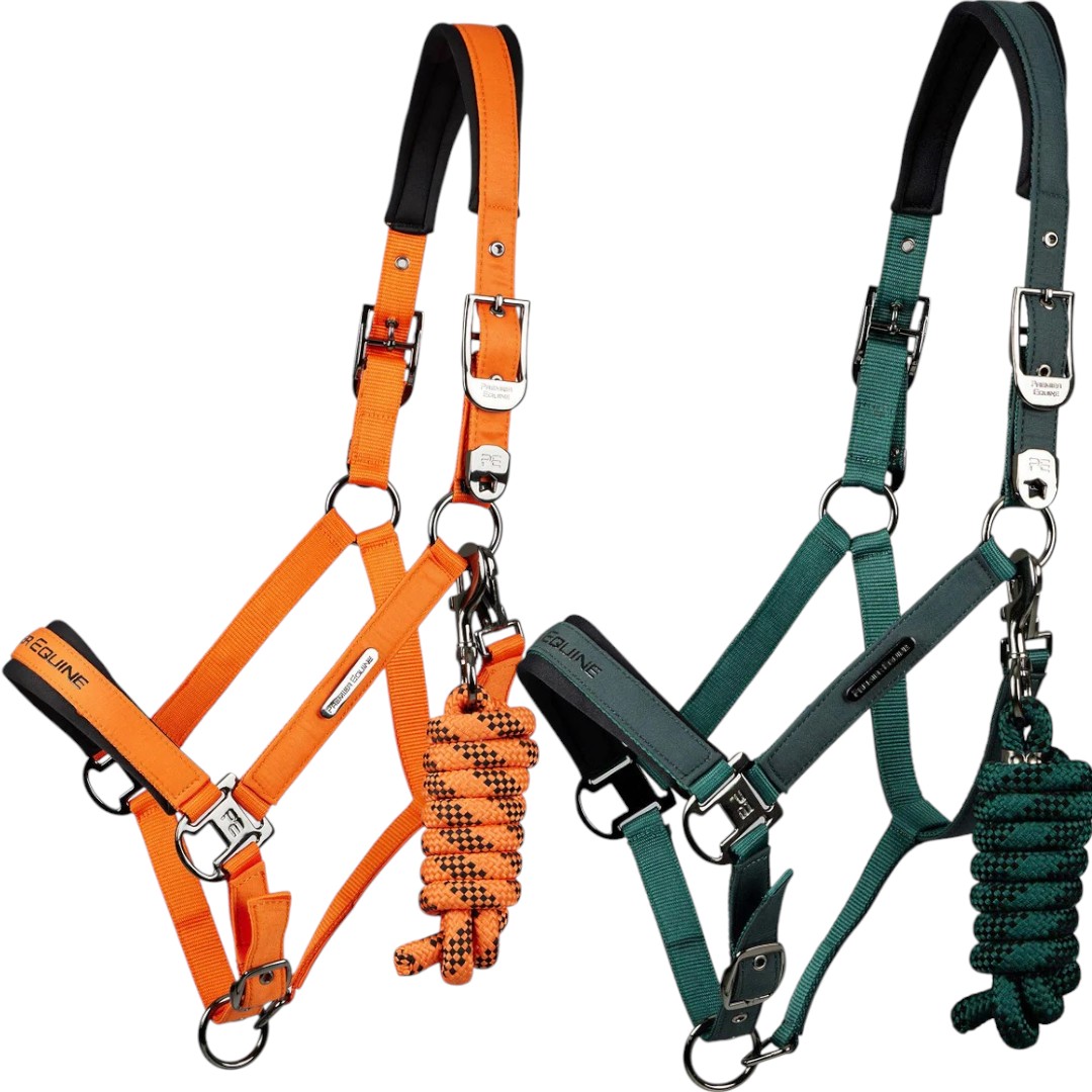ست کلهگی پددار و طناب هدایت اسب Premier Equine مدل Duco — 1