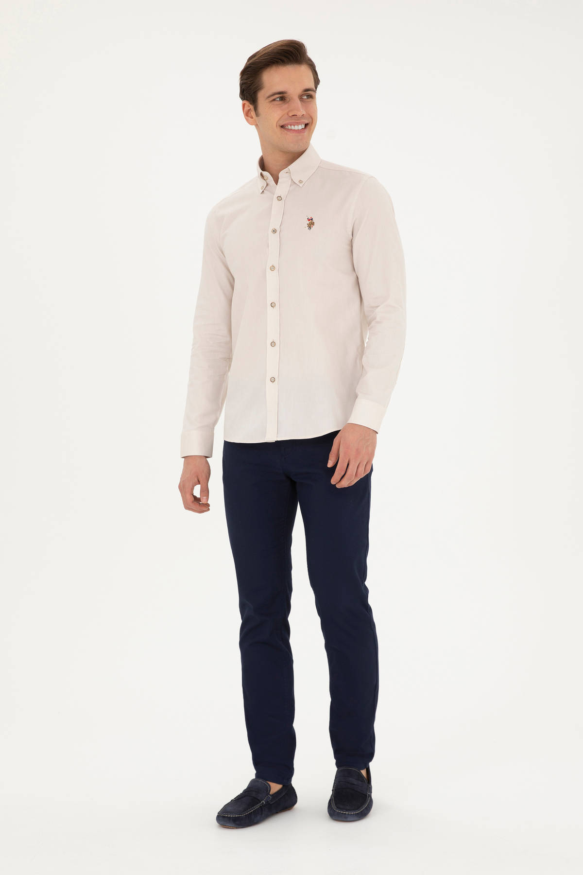 پیراهن پایه آستینبلند مردانه U.S. Polo Assn. مدل 50281921-VR049 — 4