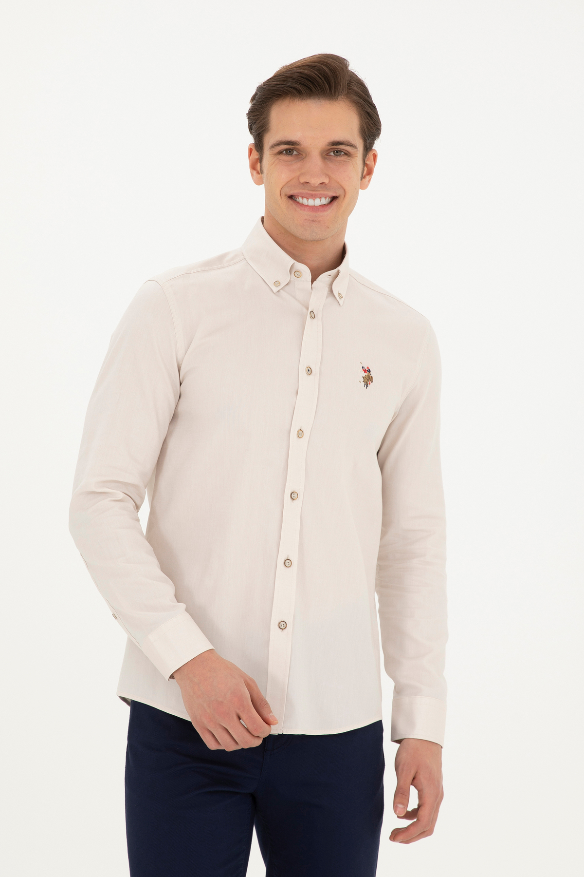 پیراهن پایه آستینبلند مردانه U.S. Polo Assn. مدل 50281921-VR049 — 3
