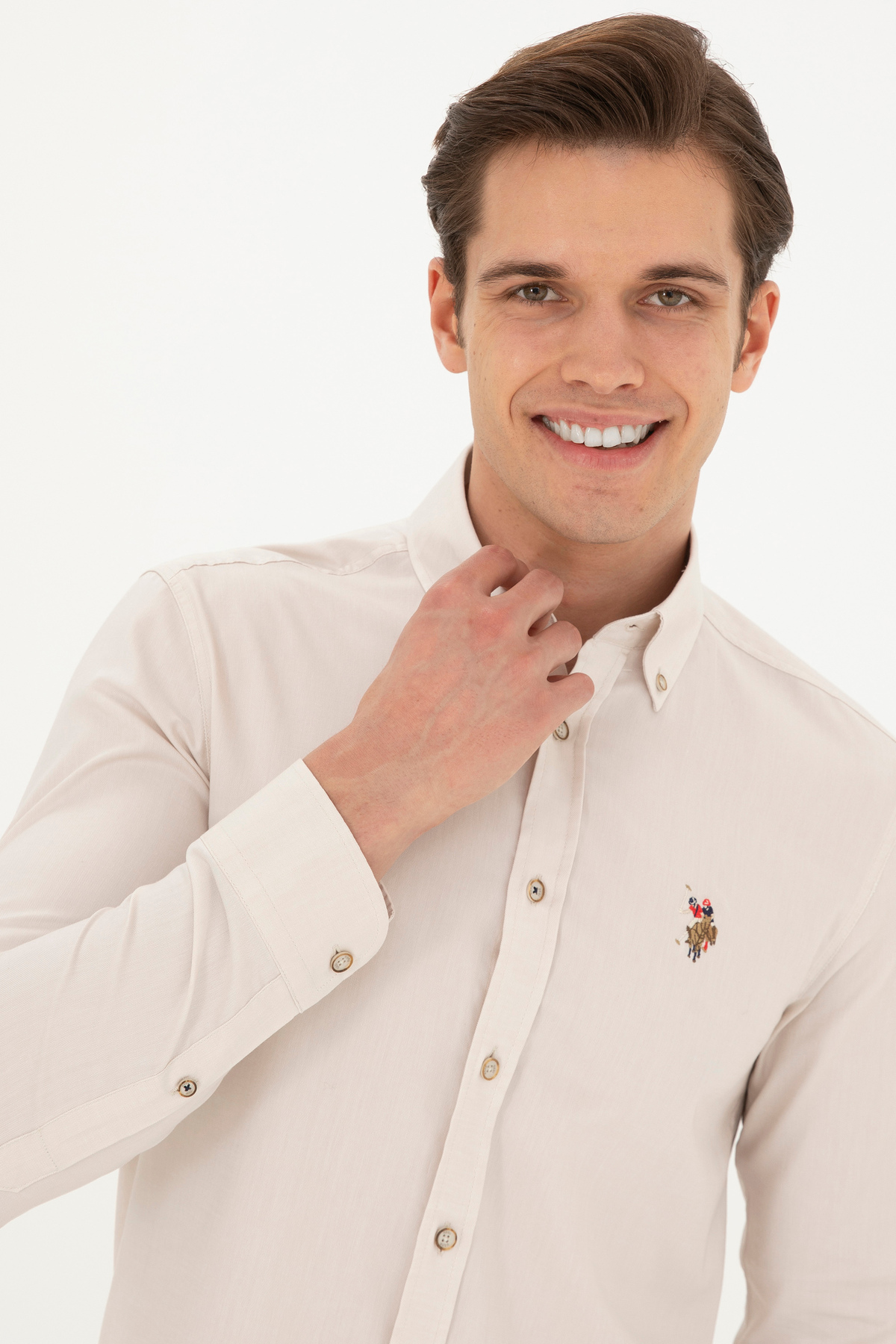 پیراهن پایه آستینبلند مردانه U.S. Polo Assn. مدل 50281921-VR049 — 2