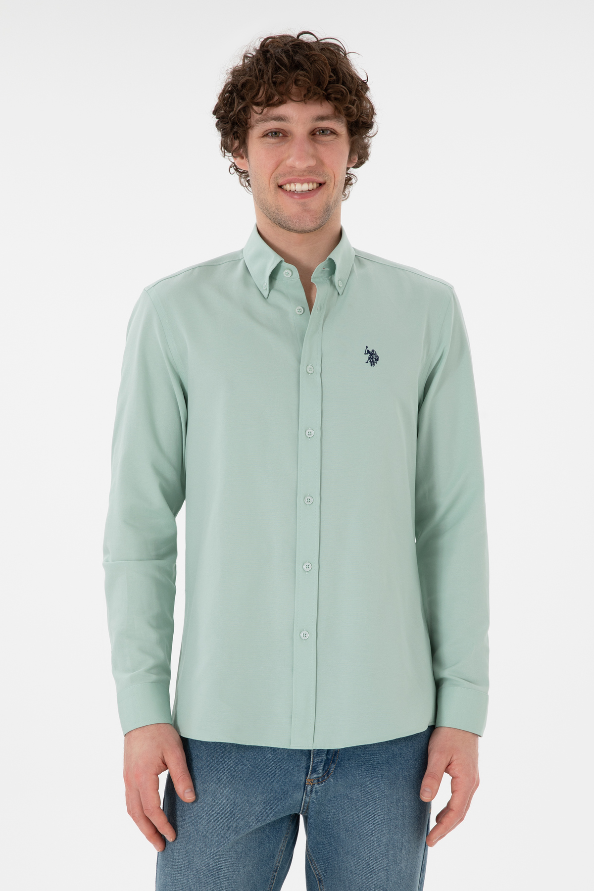 پیراهن مردانه آستین بلند U.S. Polo Assn. مدل 50306338-VR001 — 9
