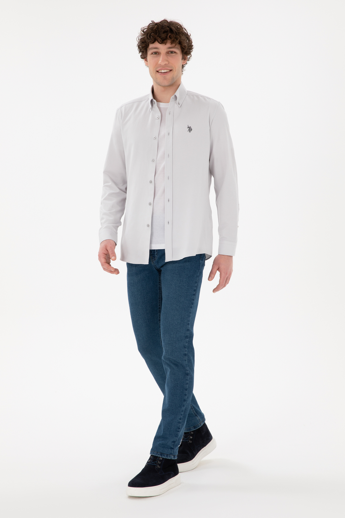 پیراهن مردانه آستین بلند U.S. Polo Assn. مدل 50306338-VR001 — 4