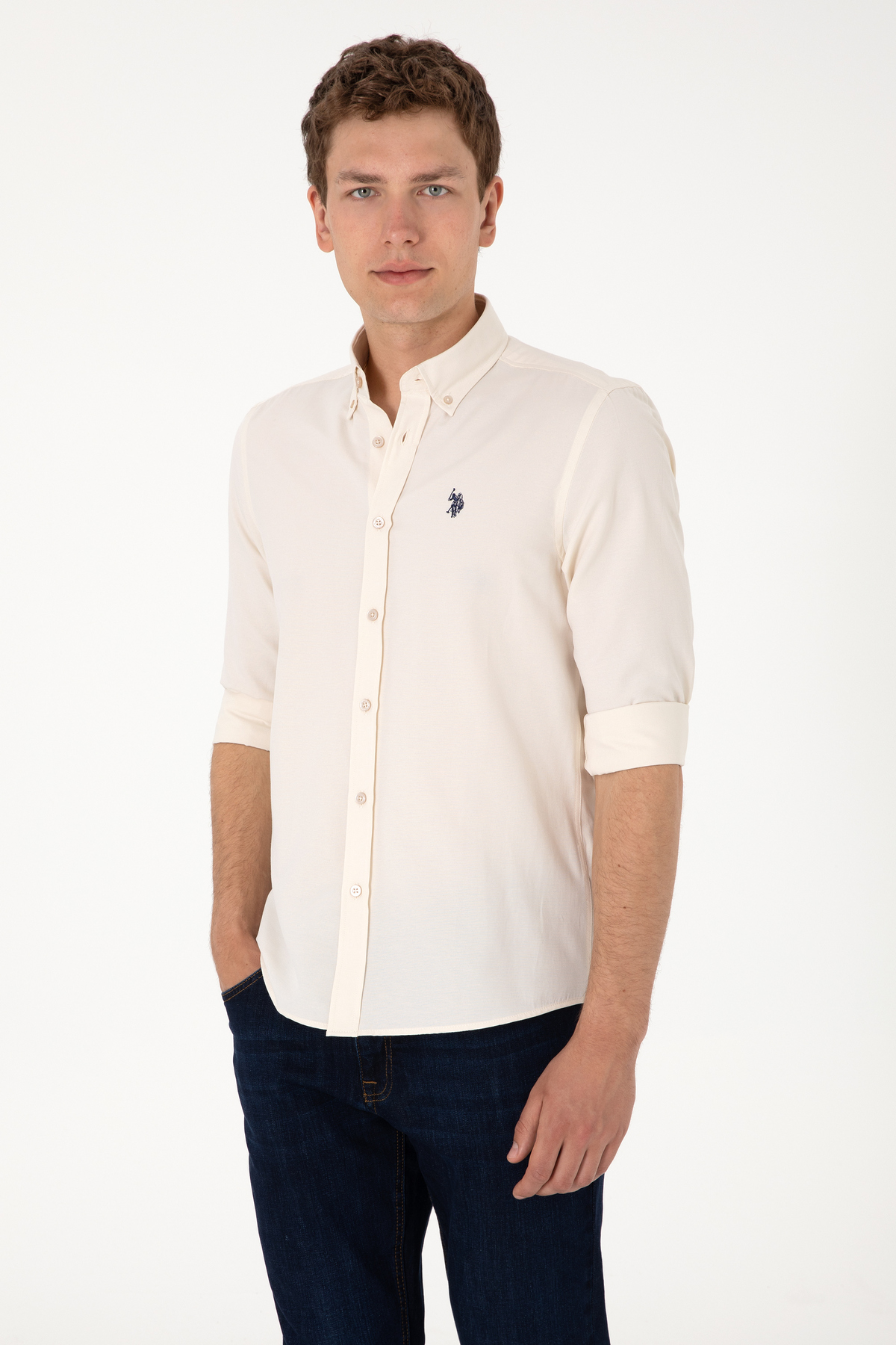 پیراهن مردانه آستینبلند U.S. Polo Assn. مدل 50306338-VR049 — 5