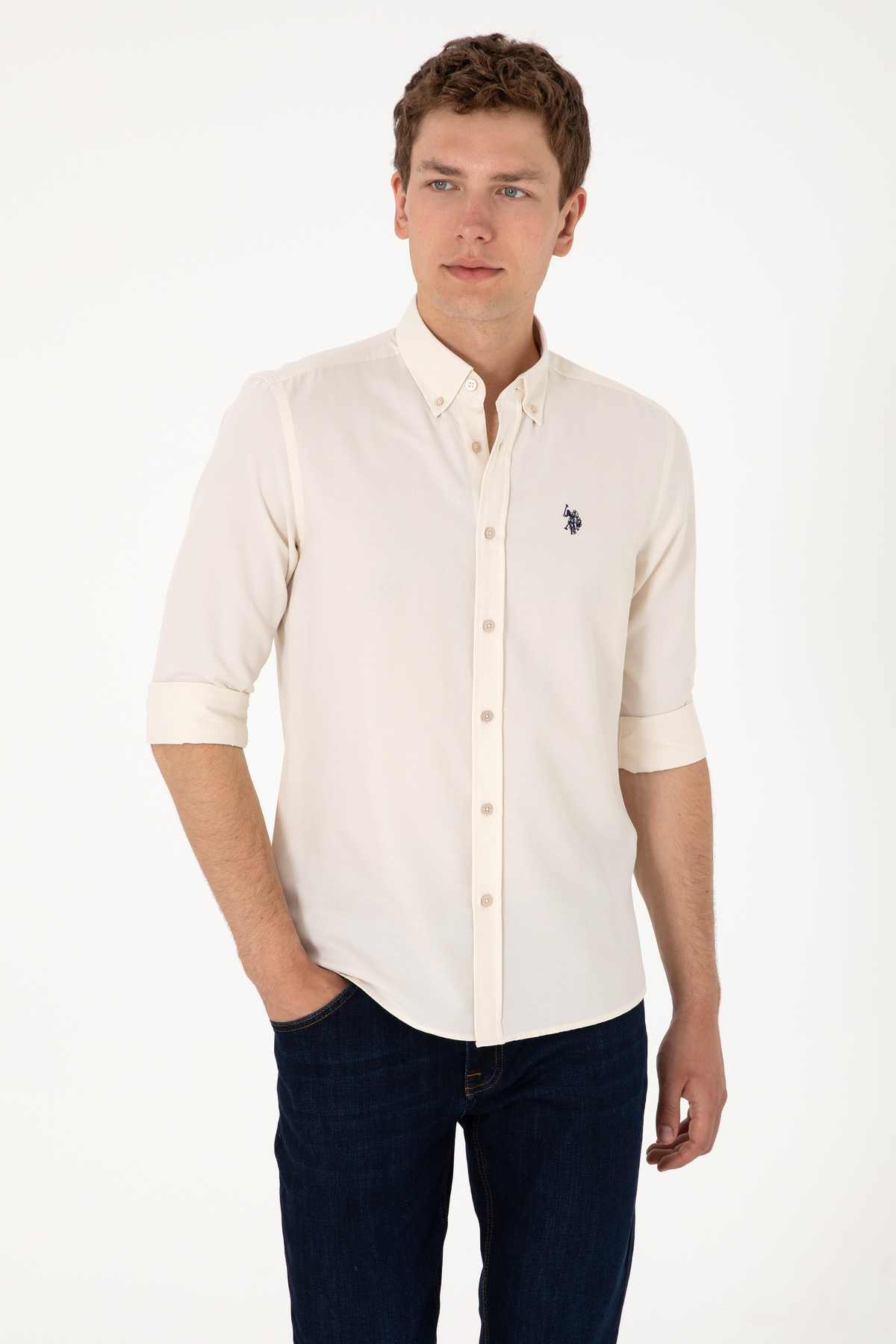 پیراهن مردانه آستینبلند U.S. Polo Assn. مدل 50306338-VR049 — 1