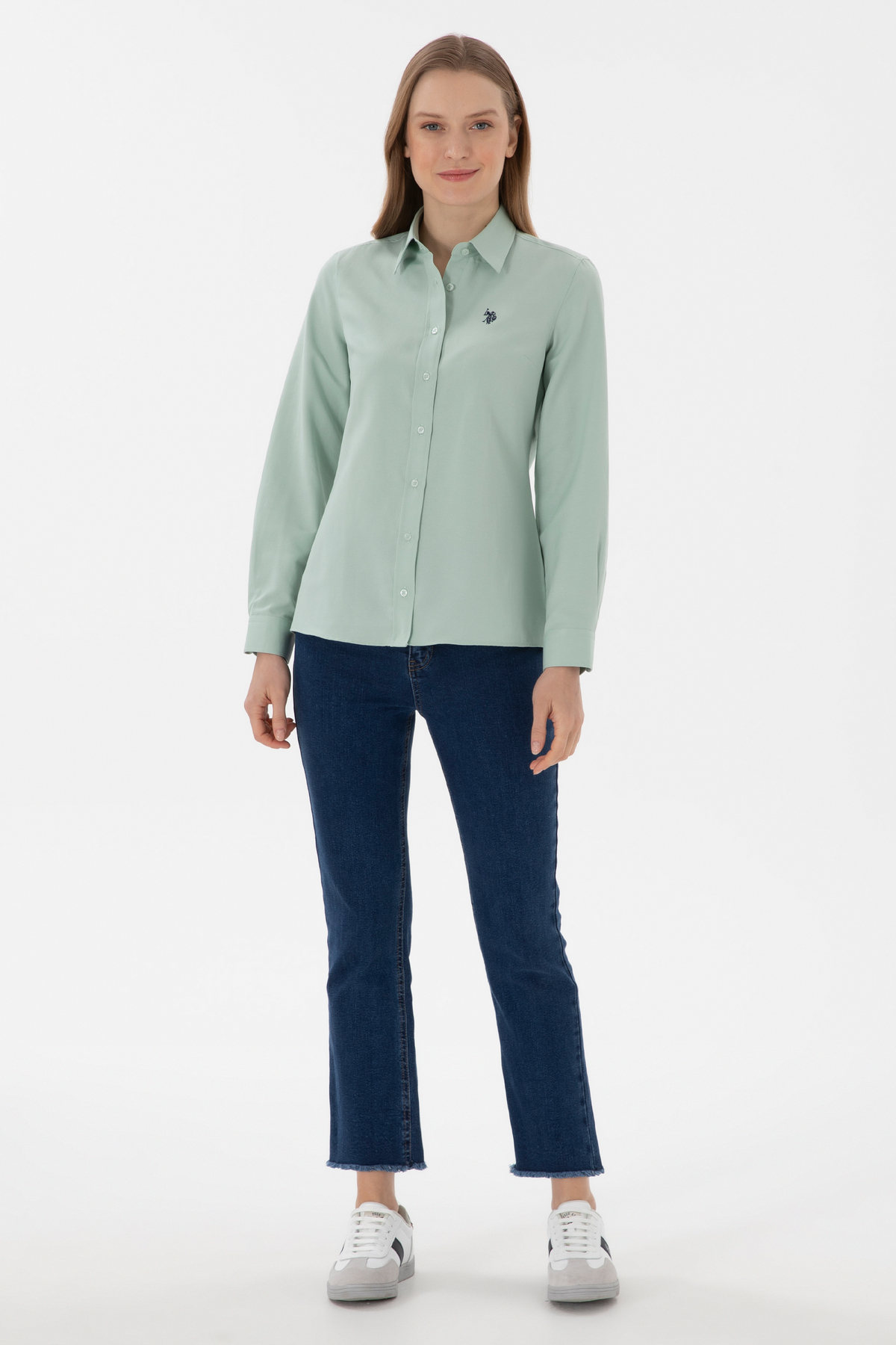 پیراهن پایه زنانه آستین‌بلند U.S. Polo Assn. مدل 50307726-VR048 — 5