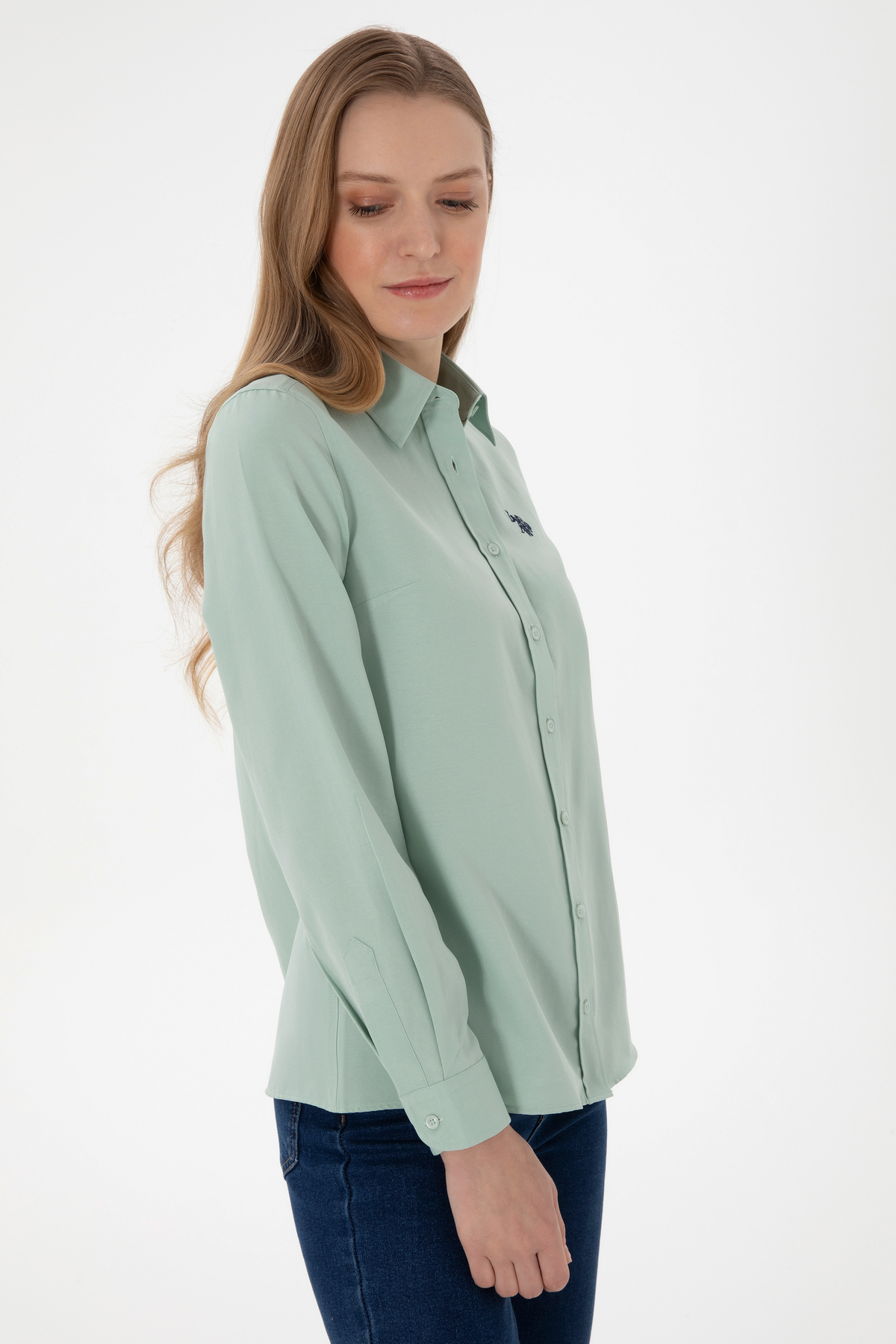 پیراهن پایه زنانه آستین‌بلند U.S. Polo Assn. مدل 50307726-VR048 — 4