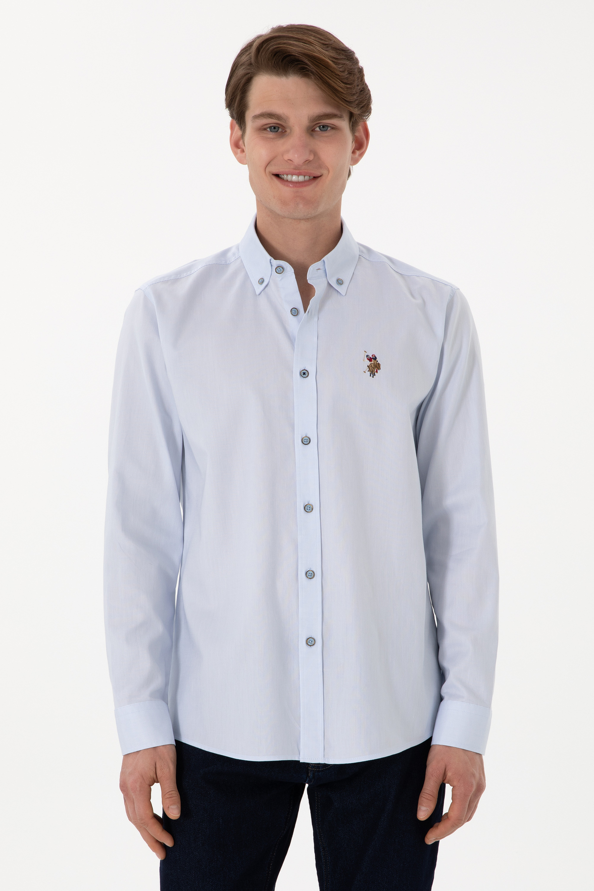 پیراهن مردانه آستین بلند U.S. Polo Assn. مدل 50297981-VR003 — 1