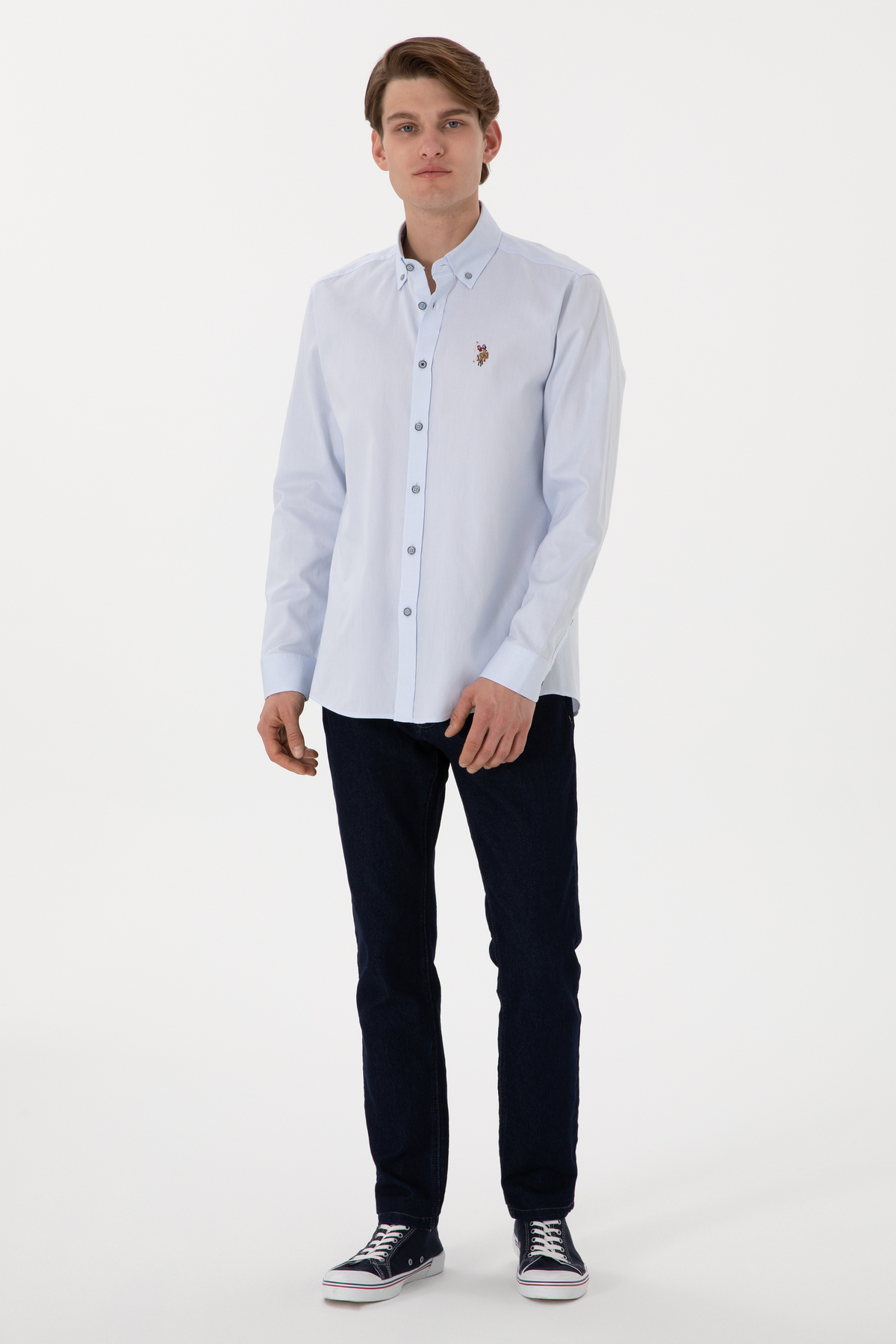 پیراهن مردانه آستین بلند U.S. Polo Assn. مدل 50297981-VR003 — 4