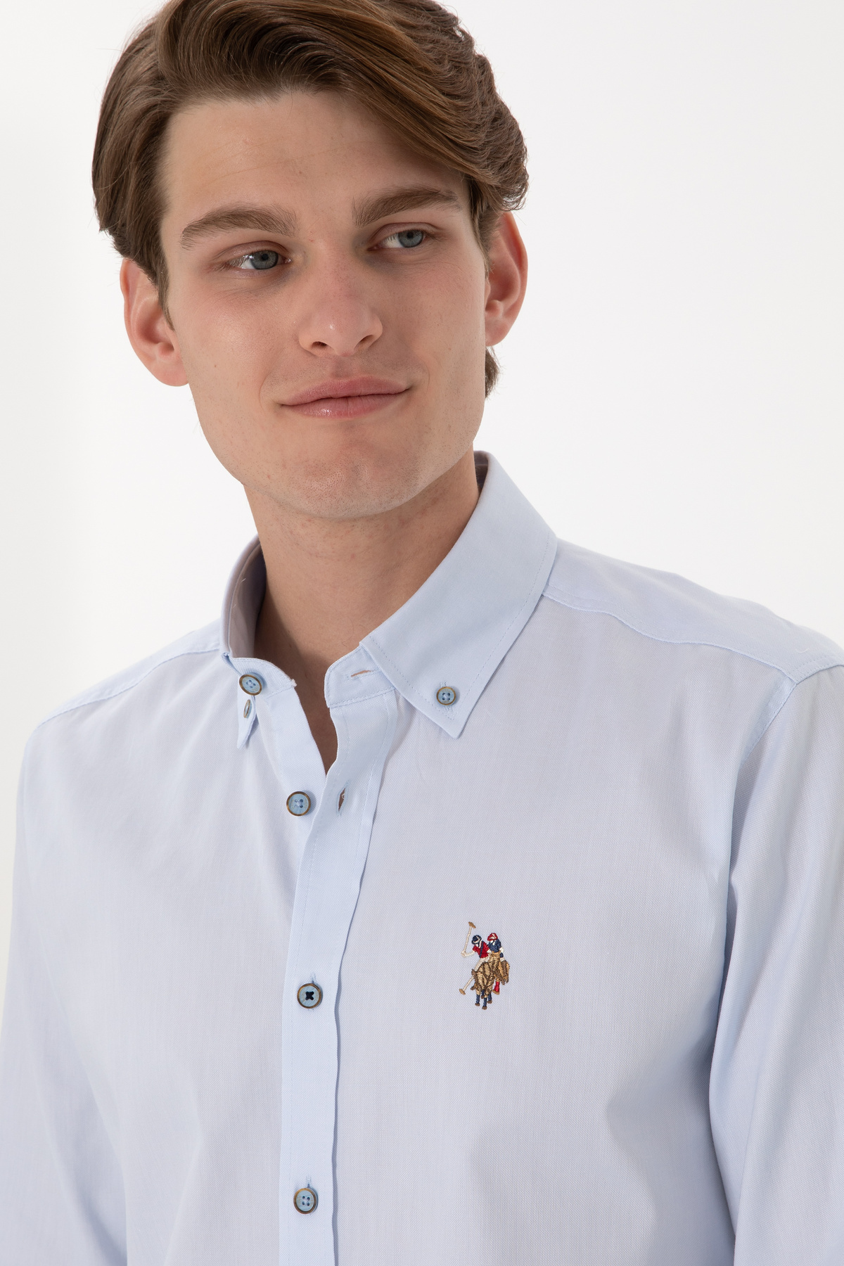 پیراهن مردانه آستین بلند U.S. Polo Assn. مدل 50297981-VR003 — 2