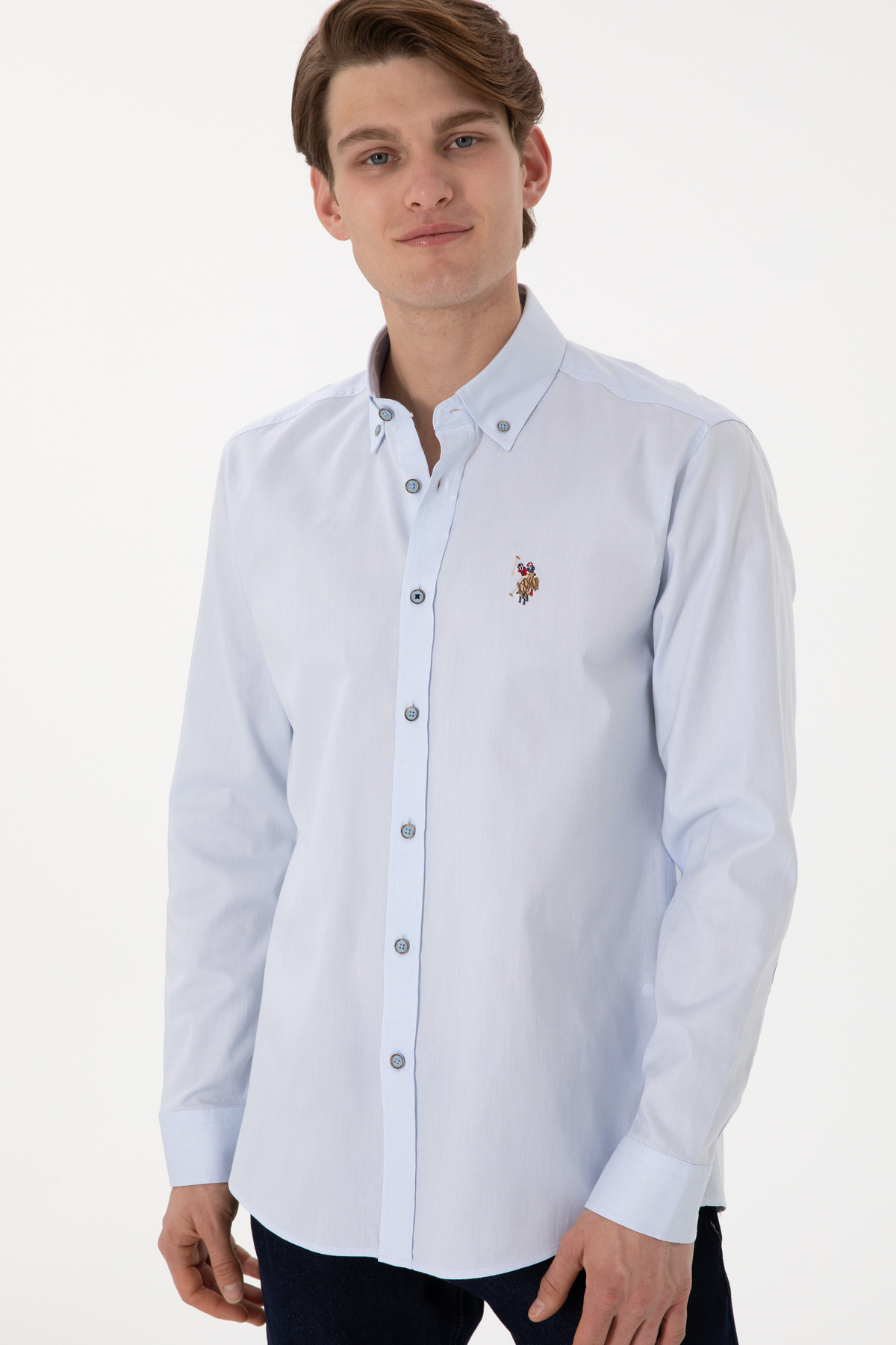 پیراهن مردانه آستین بلند U.S. Polo Assn. مدل 50297981-VR003 — 3