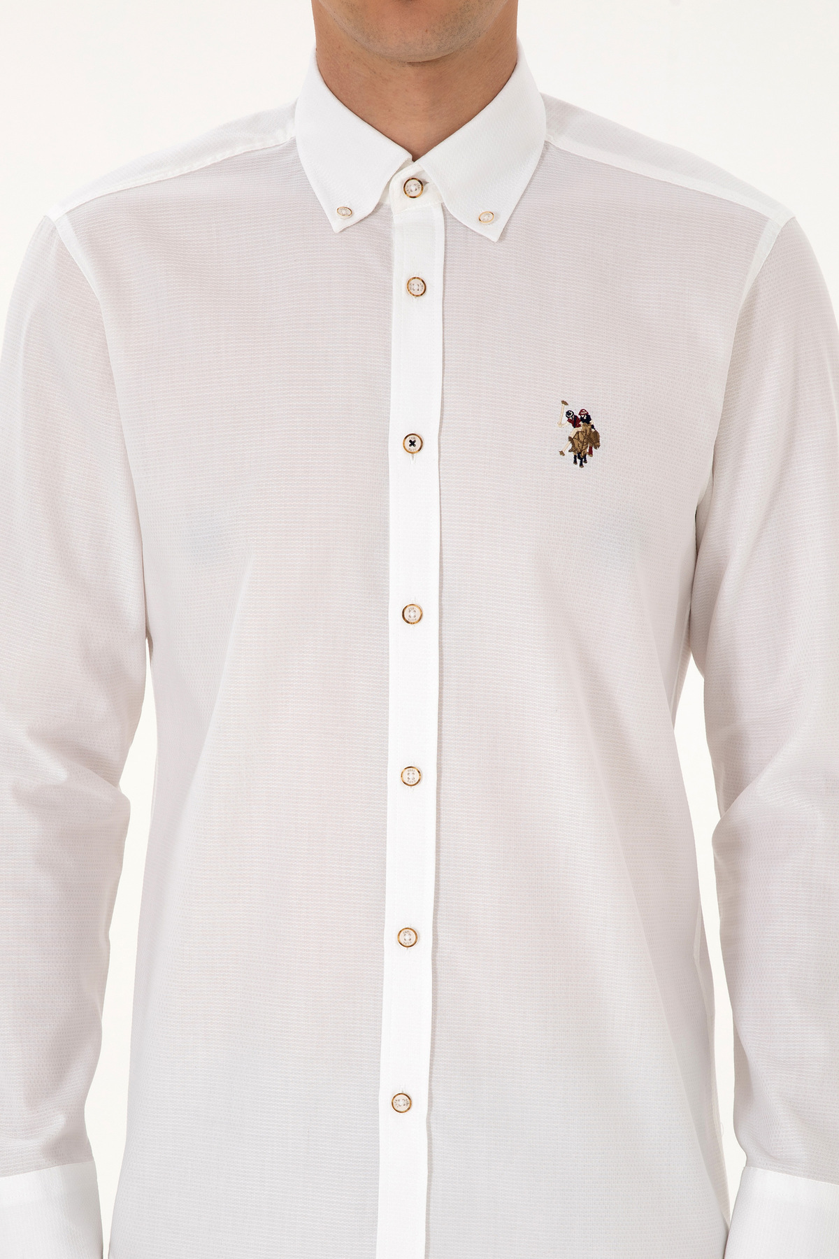 پیراهن پایه مردانه آستینبلند U.S. Polo Assn. مدل 50307677-VR013 — 6