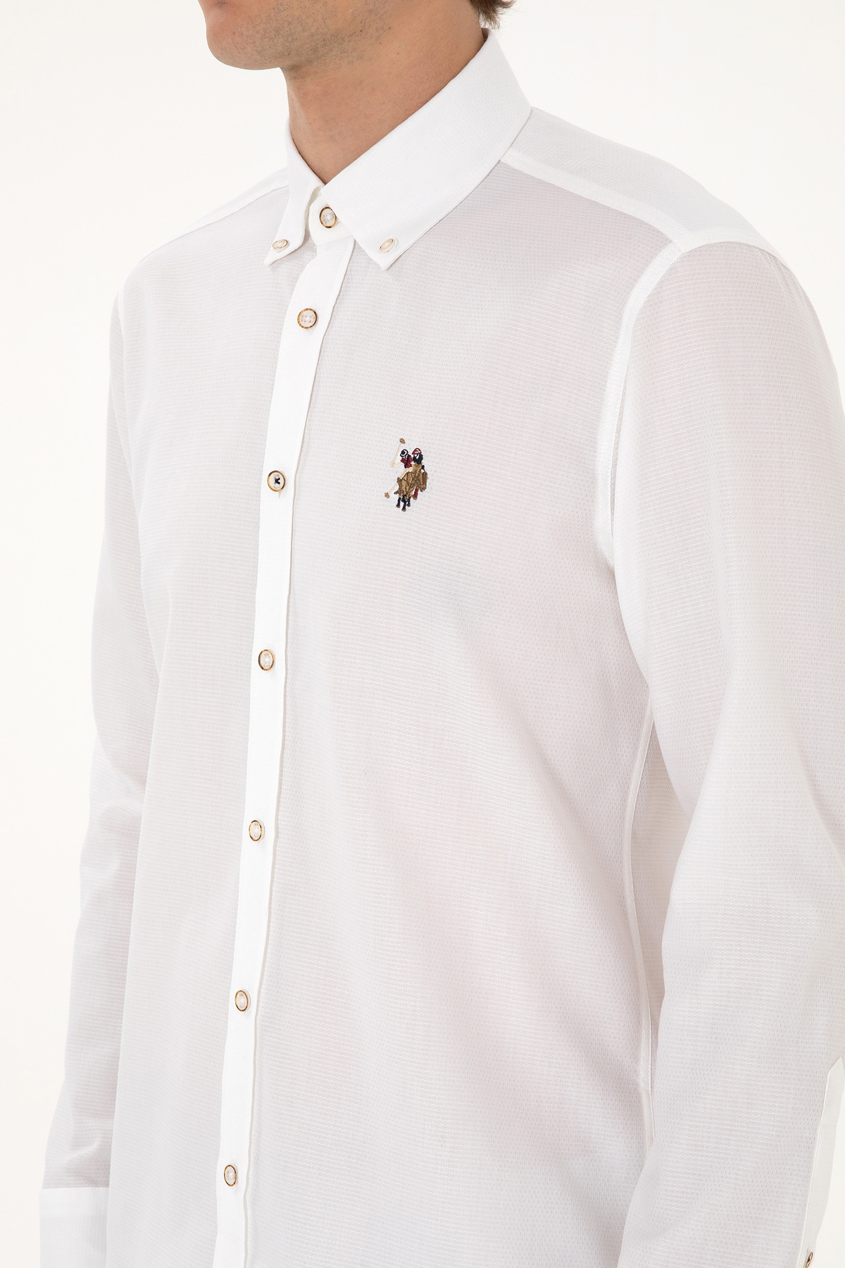 پیراهن پایه مردانه آستینبلند U.S. Polo Assn. مدل 50307677-VR013 — 7