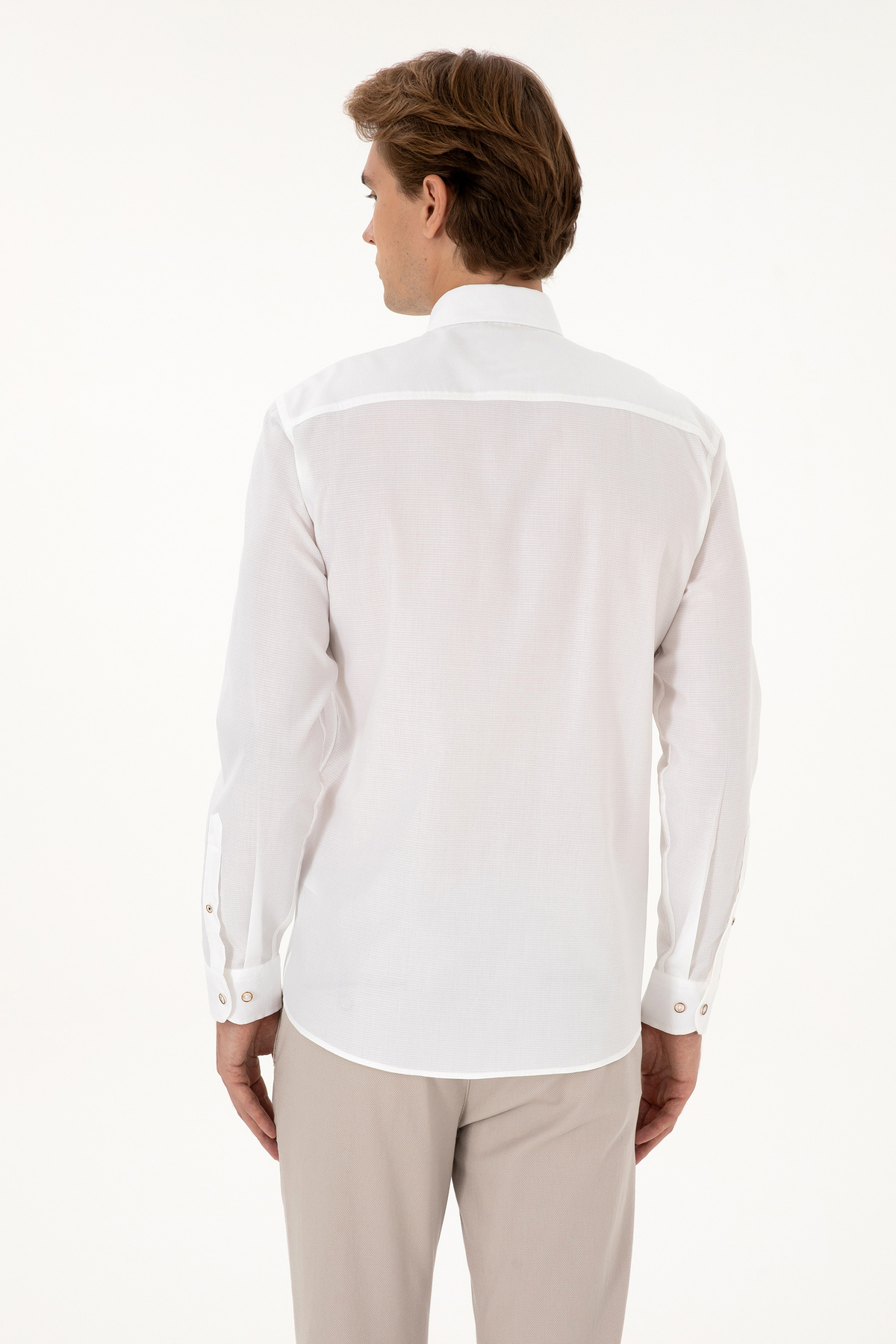 پیراهن پایه مردانه آستینبلند U.S. Polo Assn. مدل 50307677-VR013 — 5