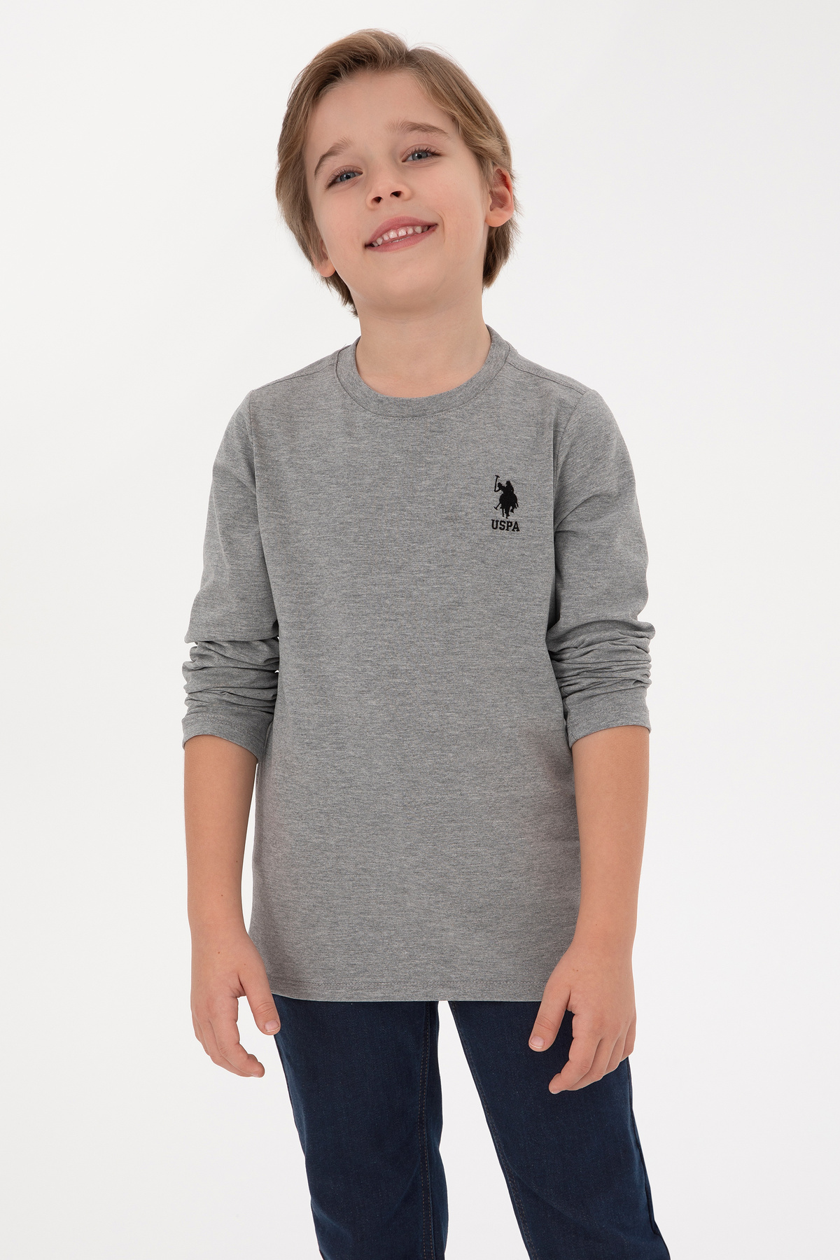 سویشرت پسرانه یقه گرد U.S. Polo Assn. مدل 50314002-VR086 — 1