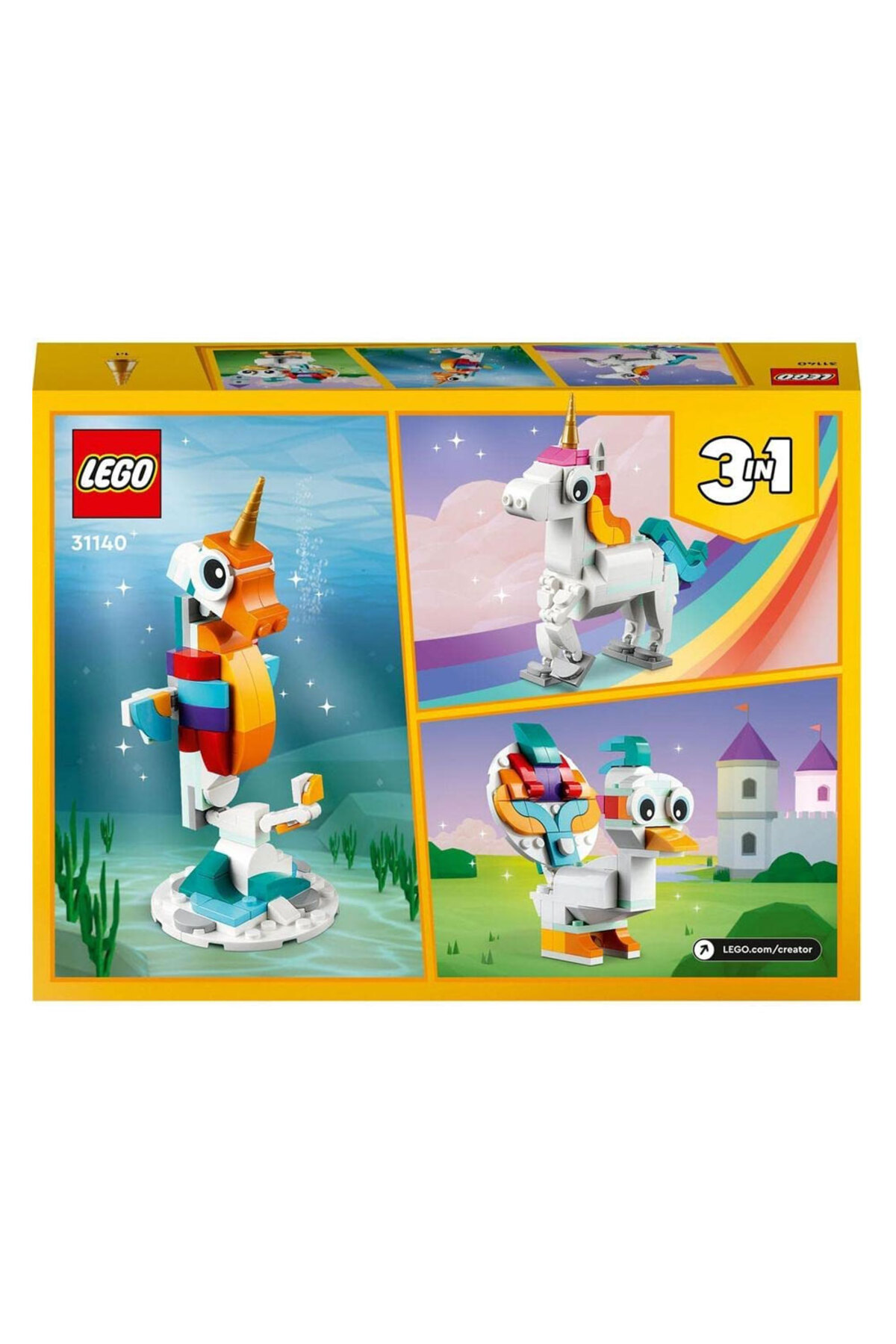 ست ساخت اسب تکشاخ جادویی LEGO Creator مدل 31140، 145 قطعه — 4