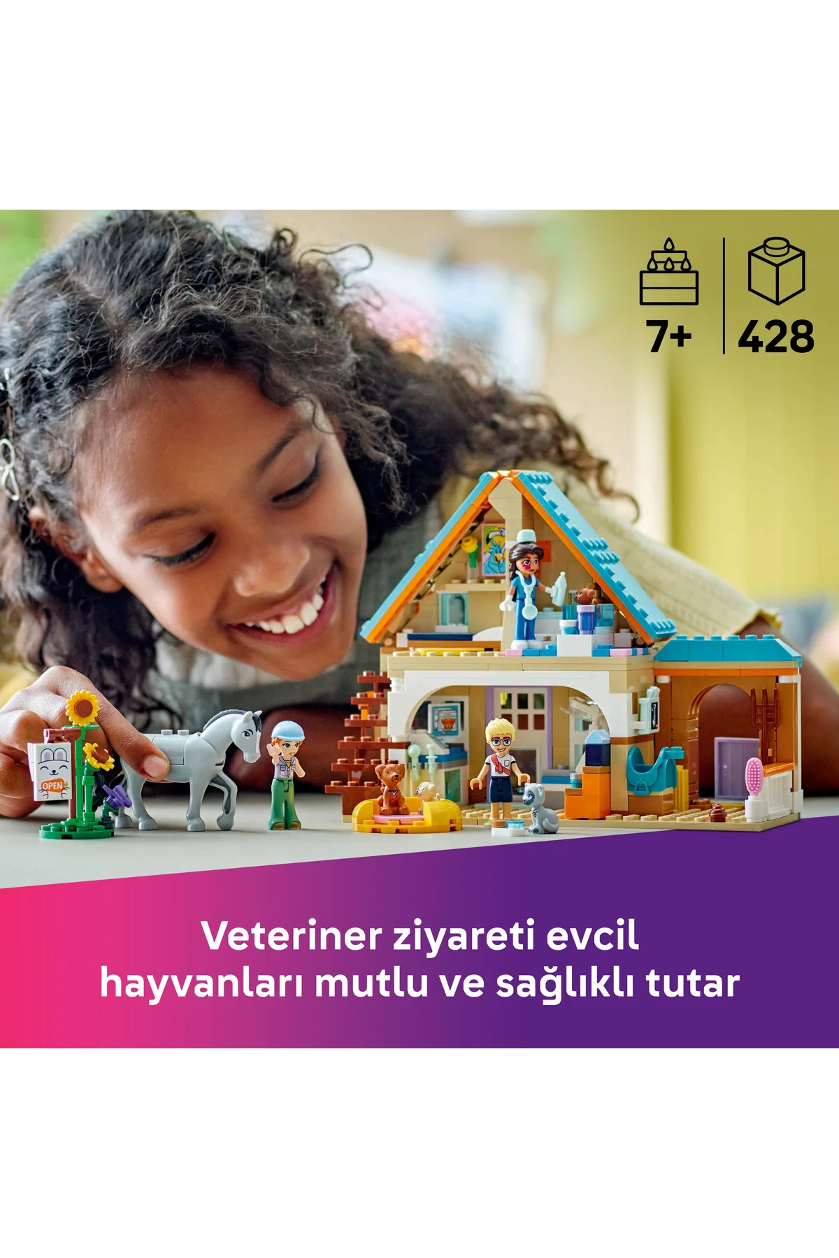 لگو فرندز کلینیک دامپزشکی اسب و حیوانات خانگی 42651 - ست ساختنی خلاقانه +7 سال (428 قطعه) — 5