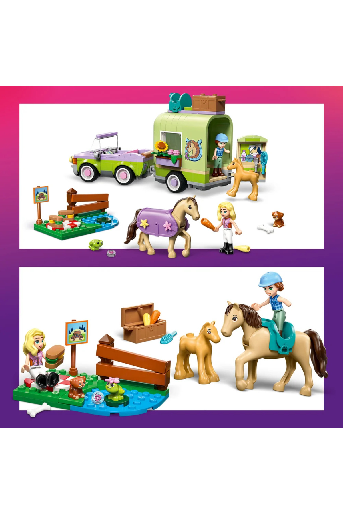 ® ست ساخت اسب و تریلر کرهاسب LEGO Friends42695، مناسب کودکان۷ سال به بالا،۲۷۹ قطعه — 7