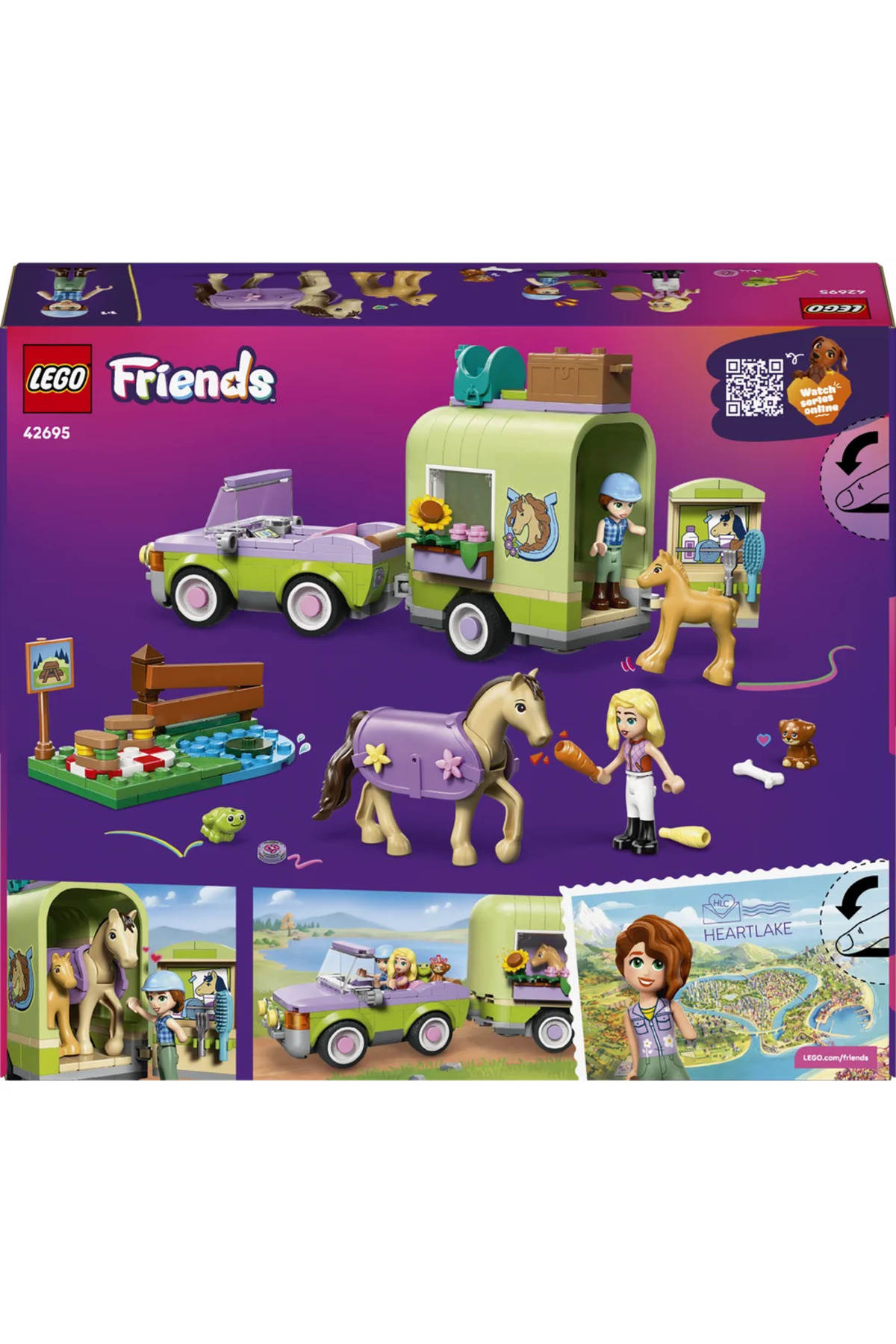 ® ست ساخت اسب و تریلر کرهاسب LEGO Friends42695، مناسب کودکان۷ سال به بالا،۲۷۹ قطعه — 4