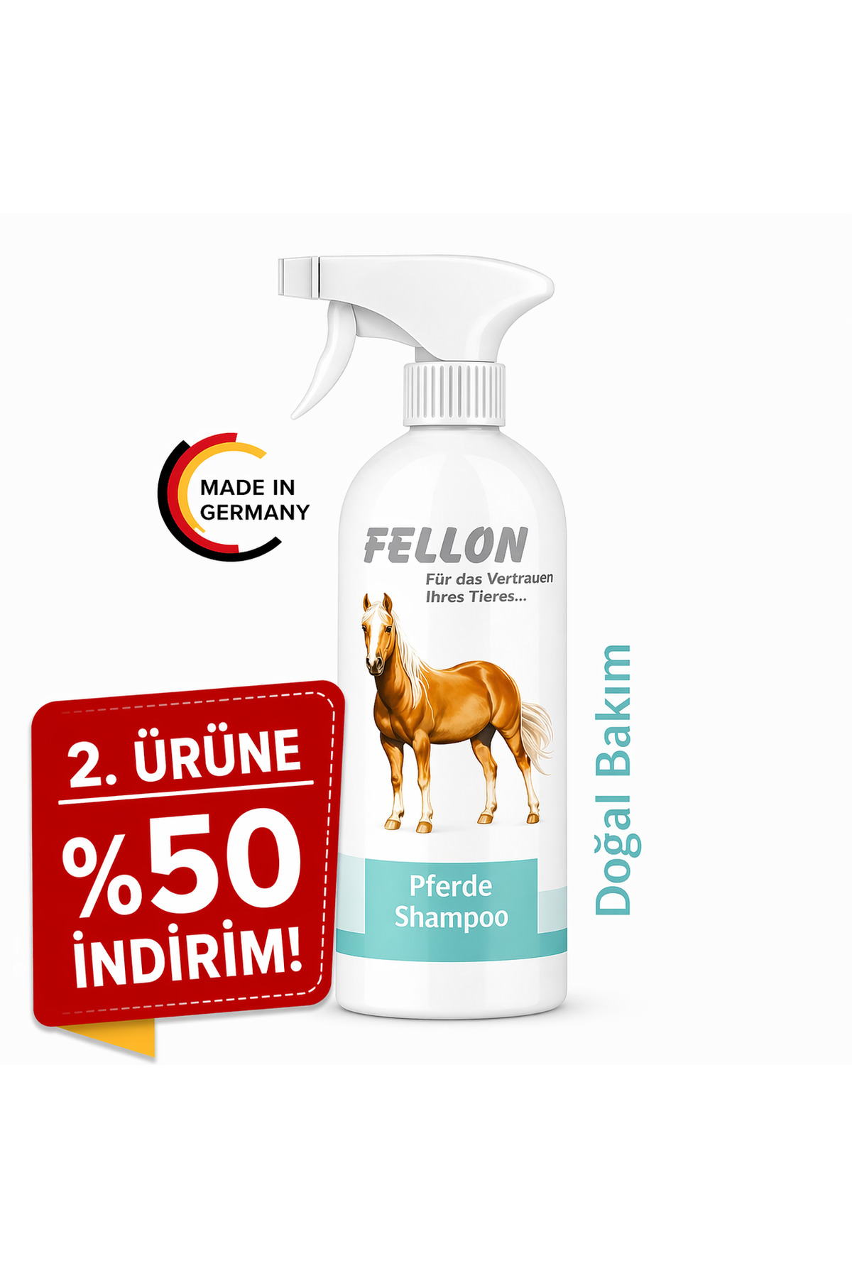 شامپو اسب Fellon ظرفیت ۵۰۰ میلیلیتر با نازل اسپری — 3